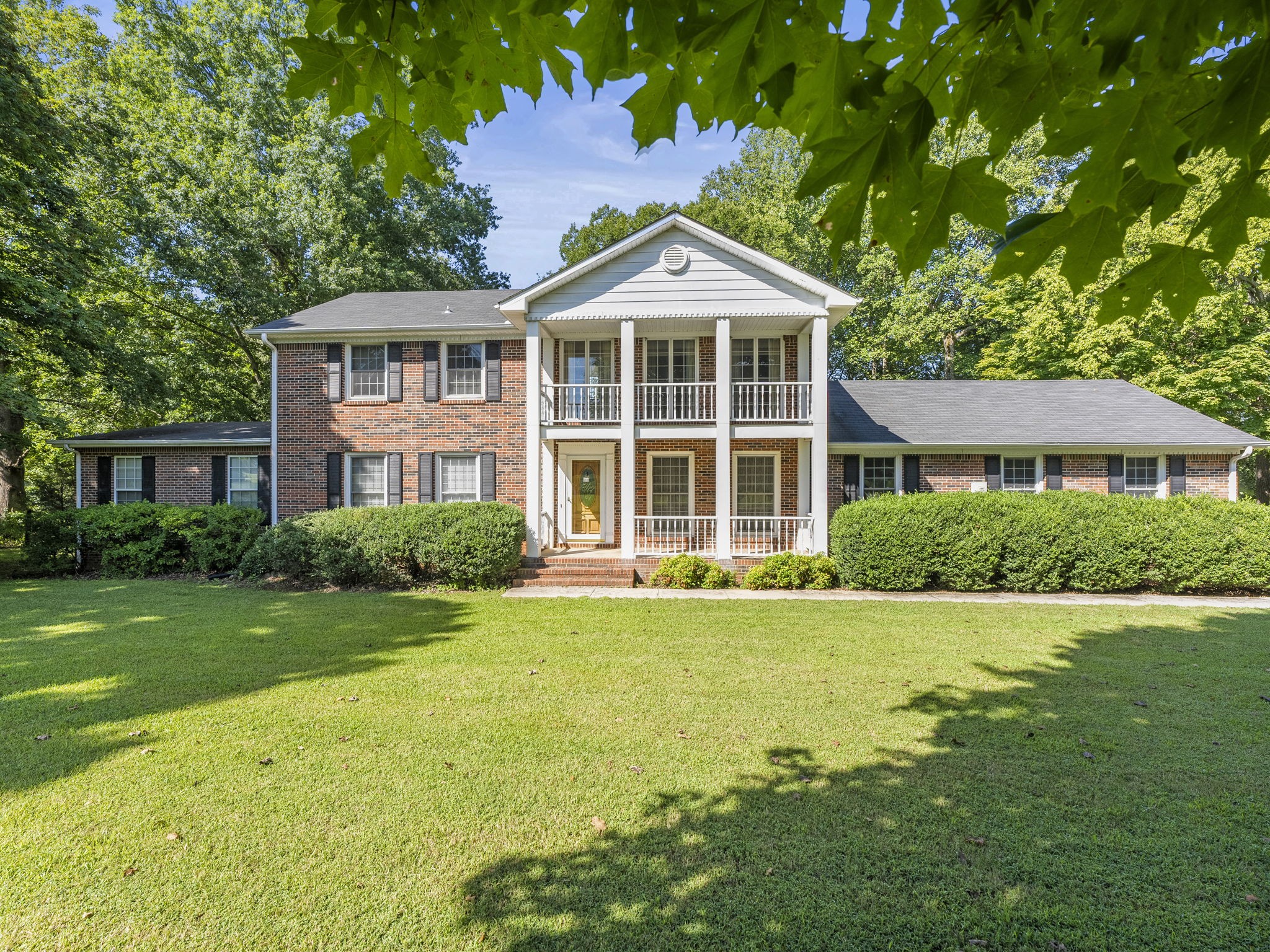 Nestled on 2.4 enchanting acres, this grand 6-bedroom, 4 bath country estate feels like a storybook come to life. Beneath a canopy of towering shade trees, the home rises with grace and charm, offering space as vast as imagination itself.  Inside each room is generous in size. Perfect for gathering with family and friends. Full unfinished basement offers plenty of space for storage, workshop, etc. With its blend of comfort, character, and endless space to dream, this countryside haven is more than a home it's a fairytale waiting to be lived.  The large stone fireplace stands at the heart of the home. It will be the place where stories are shared, and memories are made. Country living yet close to amenities and Hwy 64.  Home selling AS IS!