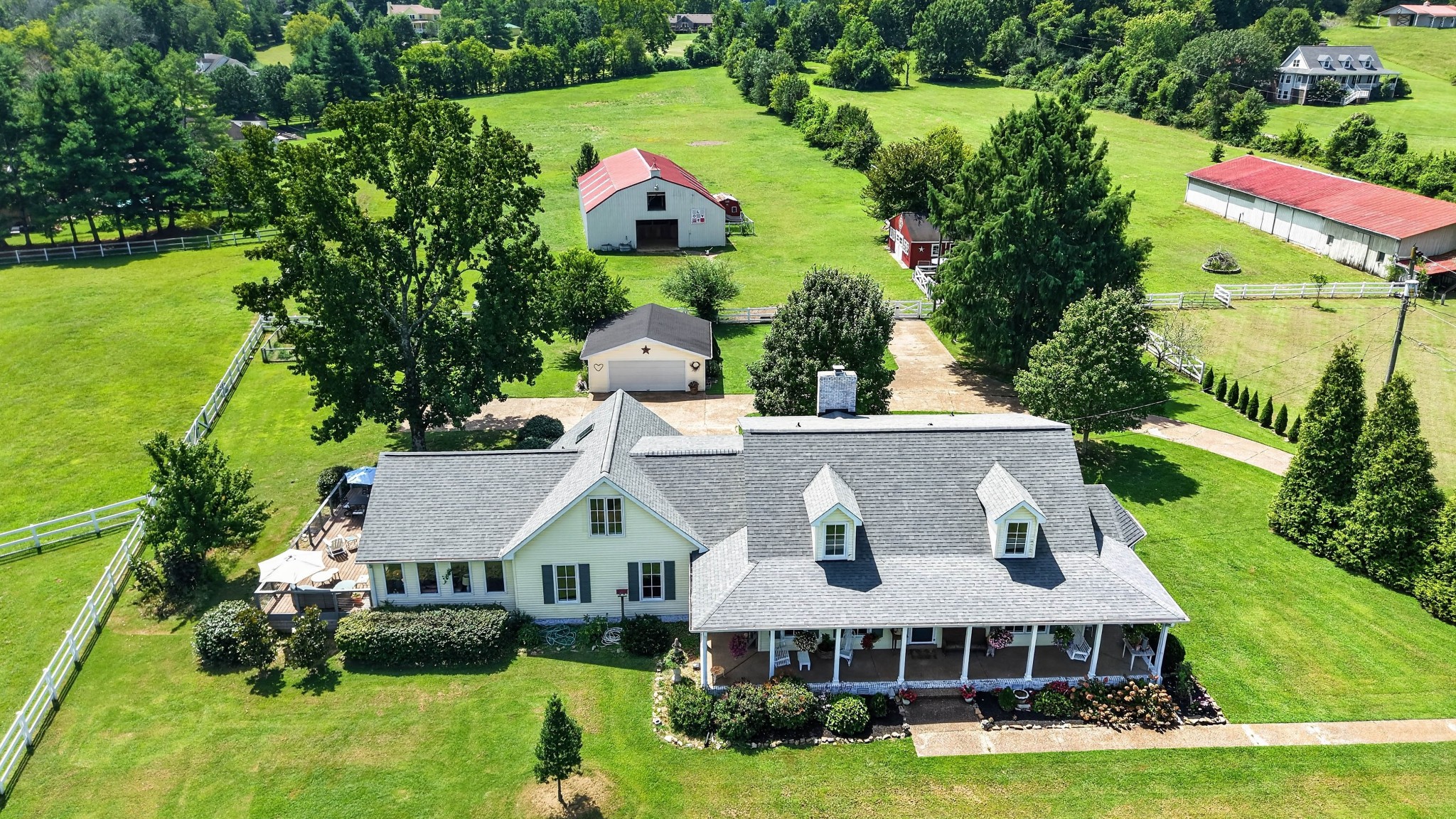 Welcome to 1810 Baker Rd,a beautifully transformed equestrian property offering the rare combination of a substantially rebuilt residence,established horse facility,acreage and a large workshop--all within convenient reach to Nashville. Set on 5.61 acres of fenced and cross fenced land, the property is already equipped for the equestrian lifestyle. A substantial metal six stall horse barn with hayloft provides dedicated space for hores,feed,tack and equipment, while the fenced and cross fenced acreage allows for seperate pasture and turnout areas. The 4211 sq ft home was gutted and rebuilt from the studs up,creating the comfort and feel of a much newer residence while preserving the privacy and character of its country setting. A large detached workshop adds another dimension to the property offering exceptional space for vehicles,hobbies, storage and a serious workshop. For the horse owner it offers the opportunity to have your horses at home.For the buyer simply looking for space and verstility, the barn, workshop, detached garage, and acreage open the door to countless possibilities. There is a 3 acre lot for sale in addition to this home joins this property.  Address is on Old Springfield Hwy.Buyer and Agent to verify pertinent information. 5 hvac units. New Roof.New Windows. Extra 3 acre lot that joins this property available for purchase. Potential for 4 bdrs. Can be purchased with 3 additional acres (MLS 3514615)