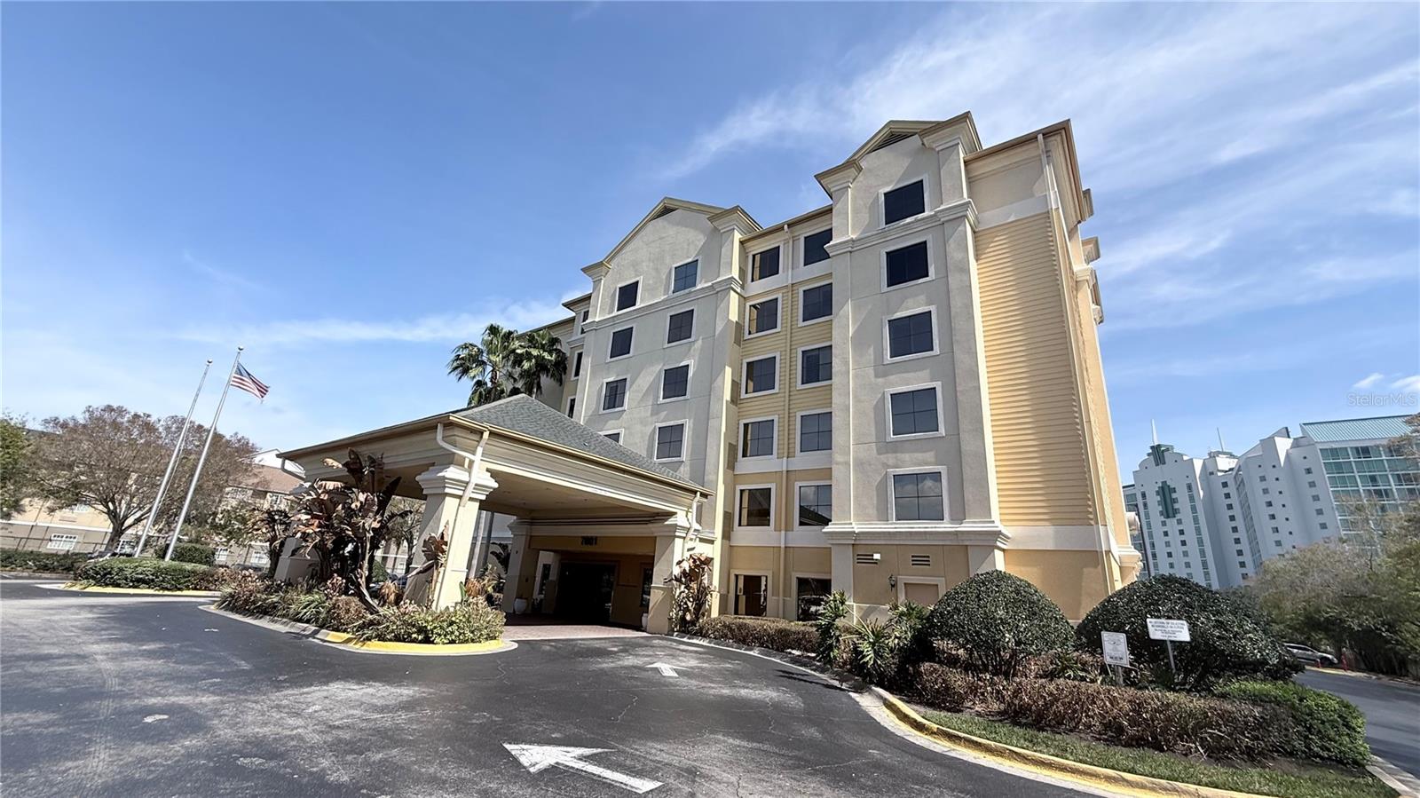 Excellent opportunity to own a furnished condo-hotel unit in the desirable StaySky Suites Orlando. This spacious and comfortable unit offers a functional layout, making it ideal for personal use, vacation stays, or short-term rental opportunities.Located just minutes from Universal Studios, International Drive, premium outlets, restaurants, entertainment venues, and major highways, this property benefits from one of Orlando's most sought-after tourist locations.Residents and guests enjoy a pleasant resort-style environment with beautifully maintained common areas and a community pool, providing a comfortable atmosphere near Orlando's major attractions and entertainment districts.The monthly HOA fee includes Water, Electricity, and Internet, adding convenience and value for owners.Whether you are looking for a vacation getaway or an income-producing property, this unit offers exceptional value in one of Orlando's most established hospitality destinations.