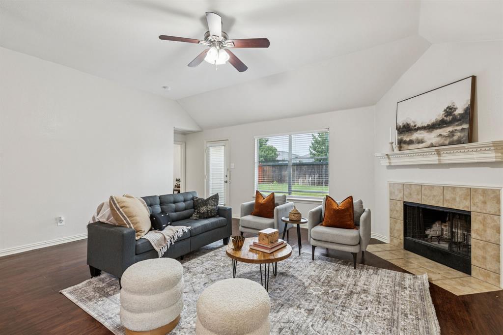 ** NEWLY UPDATED KITCHEN AND PRIMARY BATHROOM! Prime Location! Keller ISD! NEW HVAC & NEW ROOF!**

This beautifully updated home showcases an inviting open concept floorplan with wood-look flooring, vaulted ceilings, and fresh paint throughout. At the heart of the home, the kitchen shines with newly painted cabinets, new granite countertops, abundant storage, a peninsula breakfast bar, and a cozy eat-in breakfast nook with a charming window seat—perfect for enjoying morning coffee. The kitchen flows seamlessly into the spacious living room, highlighted by a warm and welcoming fireplace. The generously sized master suite offers a newly updated dual sink vanity with updated granite countertops and freshly painted cabinets, relaxing garden tub, and a huge walk-in closet. Guest bedrooms are split from the master for added privacy and comfort. Step outside to a backyard designed for pets, play, and entertaining, complete with a nice-sized patio. Located in highly sought-after Keller ISD and just minutes from I-35, Downtown Fort Worth, shopping, and dining—this home has it all!