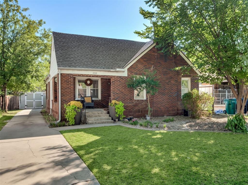 Finding a home with generous living spaces, a large backyard, and a convenient central Oklahoma City location isn't always easy, but this Crestwood property brings it all together. Beautiful classic architecture, mature trees, and a welcoming covered front porch create an inviting first impression, while the home's timeless character continues throughout the interior.Inside, gorgeous hardwood floors, abundant natural light, and generously sized rooms give the home a warm, comfortable feel. Numerous windows brighten the living spaces, highlighting the home's original charm and creating an atmosphere that's both inviting and functional. The spacious rooms offer plenty of flexibility for entertaining, relaxing, working from home, or simply enjoying a little extra breathing room. The laundry/utility room doubles as a mudroom, for convenient transition into the home.The large backyard provides even more possibilities, with ample space for outdoor gatherings, gardening, or creating your own backyard retreat. Mature trees add to the property's established setting, while ample driveway parking and a detached one-car garage offer everyday convenience and additional storage options. The covered front porch is another inviting space to enjoy a quiet morning or unwind at the end of the day.Practical updates complement the home's classic appeal, including a tankless water heater installed in 2022, a refrigerator replaced within the past year, a new garbage disposal in 2026, and bathtub refinishing. Located in the established Crestwood neighborhood, this home offers easy access to some of Oklahoma City's favorite restaurants, shopping, entertainment, and major highways. With its beautiful architecture, gorgeous hardwood floors, spacious rooms, generous outdoor space, and central OKC location, this property offers an appealing combination of timeless character, everyday comfort, and convenience.