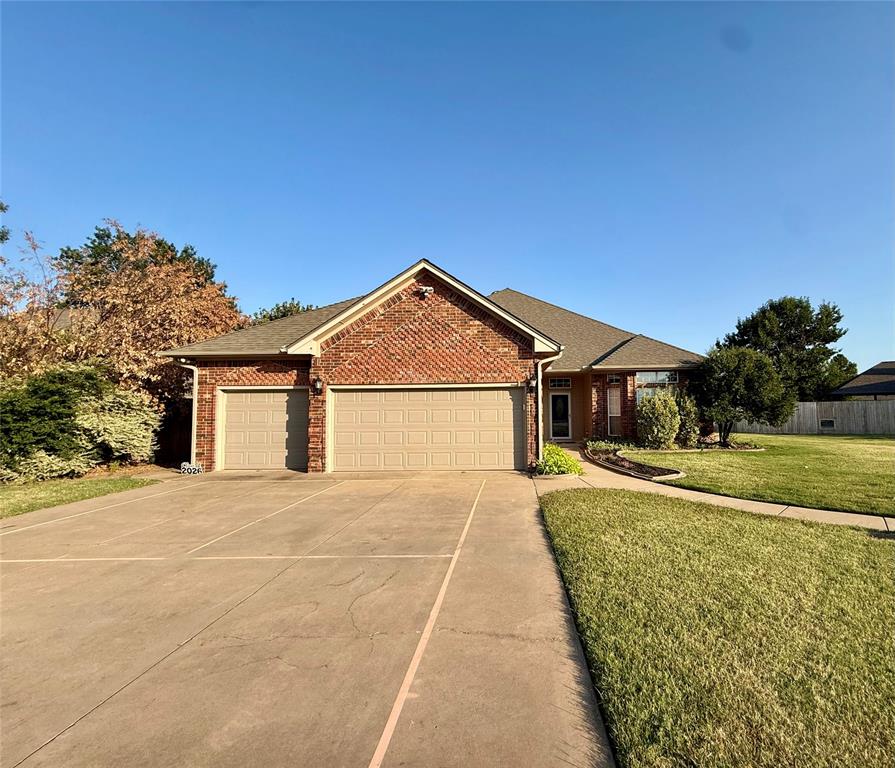Spacious 4-bed home with study on a quiet cul-de-sac! Open-concept living with large kitchen island, oversized primary suite with 2 huge walk-in closet, plus walk-in closets in secondary bedrooms. Enjoy a large backyard with heated inground saltwater pool and enclosed sunroom with opening windows and pull-down shades. 3-car garage with separate single-car bay with in ground storm shelter. Pickleball court lined on driveway just bring your net !!Great space inside and out for living and entertaining!
