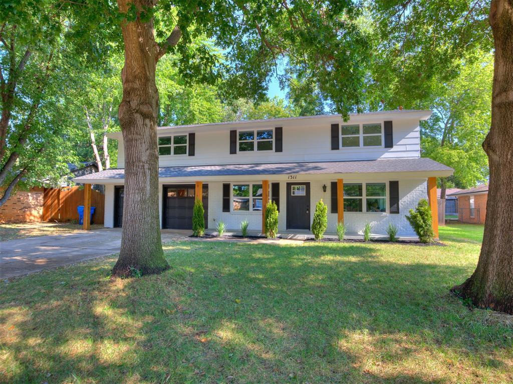 Incredible 2-story ranch style home just west of OU Campus!  This totally remodeled 4 bedroom, 2 1/2 bath home boasts an open floor plan with lots of room!  Walk in to a large dining room and open kitchen with quartz countertops and new appliances.  Large study/utility room is off kitchen leading to 2 car garage.  Primary bedroom is located on the first floor with a spa-like bathroom and walk-in closet.  A powder bath for guests leads you upstairs to 3 spacious bedrooms and a bathroom.  Lots of storage in this home.  Large backyard with lots of trees and a patio for grilling! Great neighborhood with a walkway to the east that leads to OU Campus!