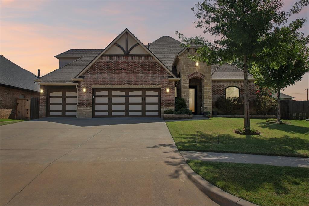 Sonoma Lakes, Moore, OK — a beautifully maintained 5-bedroom, 3.5-bath two-story home designed for both comfort and functionality. From the moment you step inside, you’ll appreciate the spacious layout, thoughtful upgrades, and inviting living spaces throughout. Split zone HVAC, Newer impact resistant roof, and a climate controlled sunroof top the list for this amazing home!!The heart of the home is the stunning kitchen featuring a large center island, pantry storage, a nearby linen storage and plenty of room for gathering with family and friends. The private primary suite is thoughtfully designed with direct access to the laundry room for added everyday convenience. Upstairs and downstairs living spaces provide flexibility for growing families, guests, home offices, or hobby rooms. Step outside to enjoy the covered outdoor patio — an ideal space for morning coffee, grilling, or relaxing evenings with family and friends. Drive-through garage also makes access to the backyard a breeze.Additional highlights include an impact-resistant shingle roof less than one year old, offering added durability and peace of mind. With its generous bedroom count, functional floorplan, and quality updates, this home combines style, comfort, and practicality.