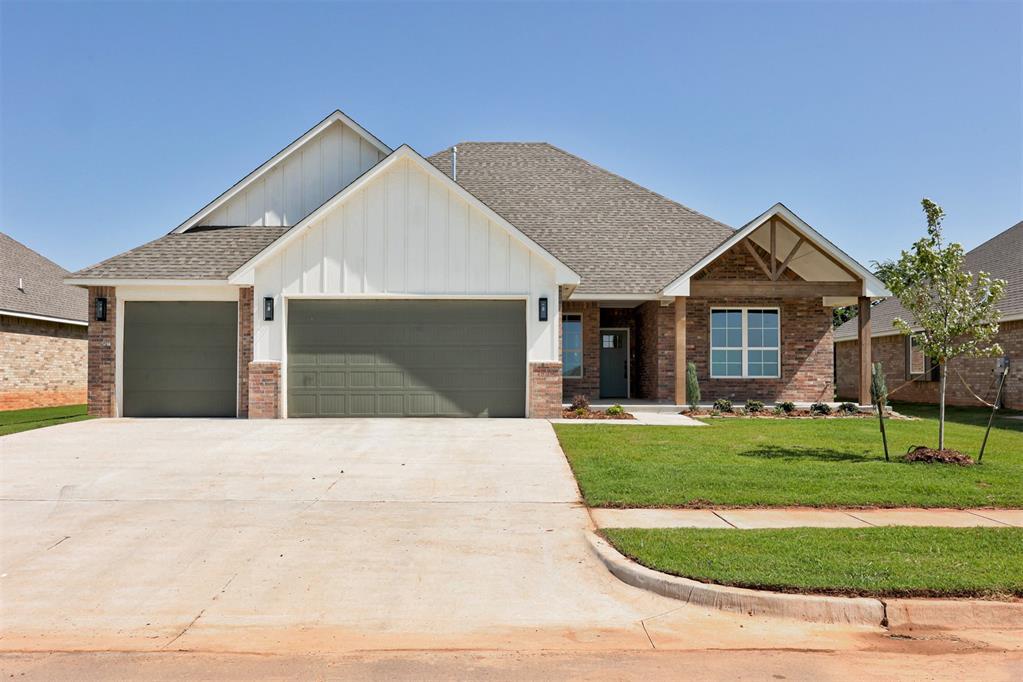***Builder offering $8,000 towards closing costs/upgrades/rate buy downs. Welcome to Siena Springs addition's newest gem! This brand-new build showcases a thoughtfully designed floor plan that you'll absolutely love. Step inside to discover a spacious open living area adorned with vaulted ceilings and charming wood beams that add character and warmth. The home is bathed in natural light thanks to large picture windows that brighten the living room. In the kitchen, you'll appreciate the beautiful granite countertops, large island, gleaming stainless steel appliances, and convenient double ovens - perfect for those who love to entertain or simply enjoy home-cooked meals. PLUS a beautiful walk-in pantry complete with countertops, cabinets, and open shelving. No more cramming your groceries into tiny spaces! The luxurious primary bedroom suite offers a relaxing retreat with double vanities, a sumptuous soaker tub, and a shower featuring both rain and wall heads for the ultimate bathing experience. Organization enthusiasts will fall head over heels for the primary bedroom closet with its built-in shoe racks, dresser, and abundant hanging storage. Finally, a place for everything! Completing this wonderful home is a spacious laundry room featuring practical cabinets and countertops, making even chore day a bit more enjoyable. And as an added bonus, the backyard backs up to the community park, adding more convenience and ease! Come see what could be your forever home!