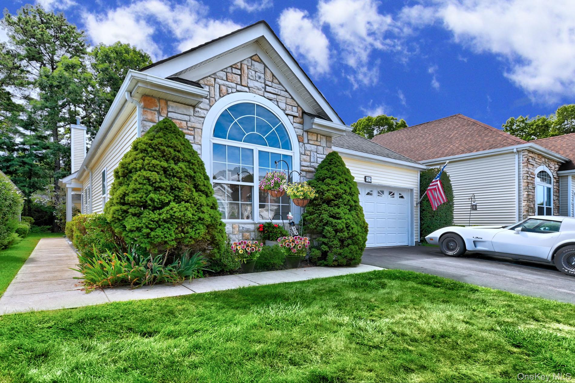 Looking for a Maidstone Model in the Desirable Community of Leisure Glen? Search No More!  This Updated Home is the Largest Detached Model with a Den and a Two Car Garage.  The Inviting Sunny Living Room is Enhanced by the Vaulted Ceilings and a Comfortable Flow Throughout.  The Gas Fireplace with a Decorative Mantle keeps you Warm on Chilly Evenings.   The Living Room and Dining Room Create a comfortable yet Wide Open space.  The Eat in Kitchen has a Natural Stone Terra Cotta Style Floor, Granite Counters, Decorative Tile Backsplash and Whirlpool Stainless Appliances.  Portrait Molding in the Hall Leads to the Guest Bedroom and the Guest Bath with Updated Vanity and Granite Top.  The Spacious Primary Bedroom features New Carpet, 2 Walk in Closets and the Primary Bath with Chair Rail Molding, Frameless Shower Doors and His and Hers Sinks.  Read a Book or Just Relax in the Deep Whirlpool Tub.  The Laundry Room has a Maytag Washer and Dryer and a Natural Stone Floor.  The Large Pantry Closet is conveniently located near the Garage to store Groceries. The Attic has Pull Down Steps for Extra Storage Above the Garage. The House is Heated with Natural Gas and Cooled with Central A/C.  The New French Door Leads to the Paved Patio that is Perfect for BBQs, Entertaining of Just Sitting Back and Enjoying Nature.  The Bushes and Wooded Yard make this a Very Private Location.  Amenities include Clubhouse Activities, Community In Ground Pool and Spa, Fitness Room, Tennis, Pickleball, Bocci & Shuffleboard Courts. 2 Story Library, Billiard, Ceramic and Card Rooms as well as the Paseo Walking Trail.  This is a Safe, Secure Gated Community.  Relax and Enjoy Your Life and your Retirement as the HOA covers the Roof, the Asphalt Driveway, Snow Removal of the Driveway right up to your Door, Leaf Removal as well as Grass Cutting and Maintaining the Clubhouse, the Pool and the Common areas.