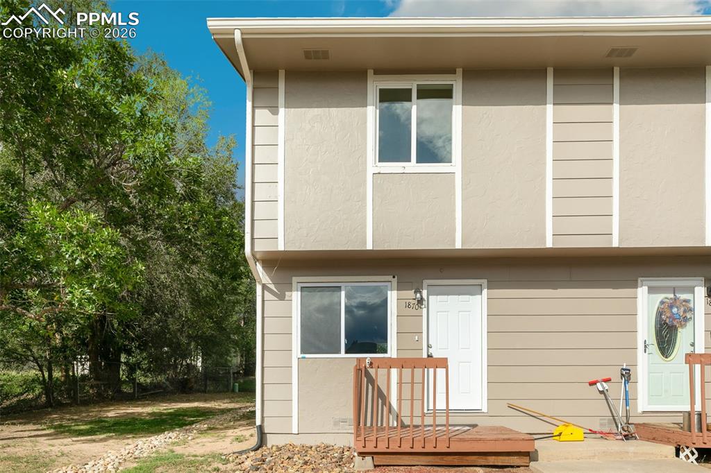 This fully renovated end-unit townhome offers modern comfort and convenience in a well-established Colorado Springs neighborhood. Featuring brand-new mechanical systems, fresh paint, updated flooring, and a beautifully renovated kitchen with new cabinets, countertops, and matching appliances, this home is truly move-in ready. The stylish interior includes a wood-burning fireplace and a private fenced patio, a dedicated storage unit and guest parking add to the home's functionality. Located just minutes from Memorial Park, Valley Hi Golf Course, and the vibrant downtown area, residents enjoy easy access to outdoor recreation, shopping, dining, and entertainment. The property is situated within Harrison School District 2 and offers quick access to Fort Carson, Peterson Space Force Base, and Schriever Space Force Base, making it a practical choice for those seeking a low-maintenance lifestyle in a prime location.