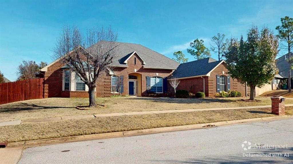 Welcome to the perfect blend of space, luxury, & move-in-ready ease. Beautifully refreshed 4-bed, 3-bath home delivers what today’s discerning buyer wants in the $500K+ range- generous rooms, thoughtful flow, with details updated so you can simply unpack & start living. Step inside this (almost) 4,300 sq ft home & feel the difference fresh paint, brand-new carpet, & gorgeous new lighting make. The heart of the home is the kitchen: abundant cabinetry, expansive granite counters, a centerpiece island, display cabinet, & all-new stainless oven, cooktop, vent hood, & dishwasher (though not new, refrigerator stays if desired). Entertaining is effortless as the kitchen flows seamlessly into both formal and casual dining spaces &  two inviting living areas. Retreat to your private owner’s suite- a sanctuary featuring separate shower and soaking tub, dual vanities, & an enormous dressing area that connects two walk-in closets. Two secondary beds share a freshly tiled bath with spacious walk-in closets. Guests (or extended household members) will never want to leave the secluded fourth bedroom suite with its large bedroom, walk-in closet, & an additional closet inside the  freshly tiled, en-suite bath. With this much flexibility & privacy, the home easily accommodates multi-generational living without ever feeling crowded. Work, read, or create in the stunning study with French-door entry & custom built-in bookshelves- easily large enough for two remote workstations & all your favorite photos and memories. Ceiling fans in nearly every room & updated fixtures throughout keep the home comfortable & bright year-round. Just off the living area, the sunroom brings the outdoors in- an ideal spot for morning coffee or evening cocktails, mosquito-free. Step outside to a generous backyard complete with vegetable beds & a substantial storage shed. Affordably priced in Edmond Schools. This is more than a house- it’s the next joyful chapter you’ve been waiting for.