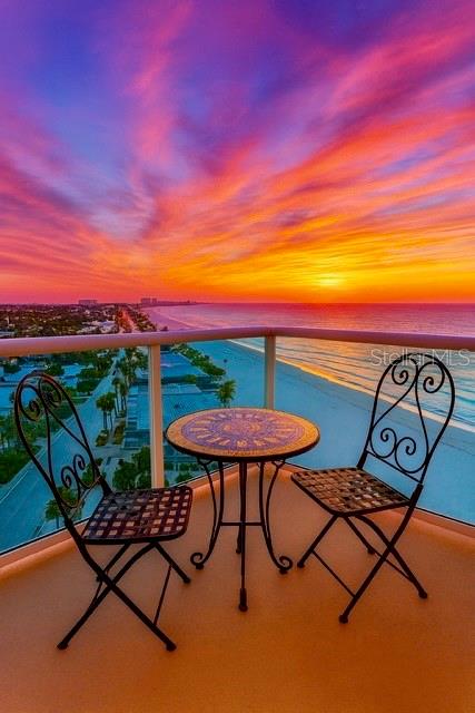 Welcome to your slice of paradise! This 2-bedroom, 1-bath corner view condo at Regatta Beach Club is a crown jewel of Clearwater Beach. With tile flooring, hardwood cabinetry, granite counters, and panoramic views, it perfectly blends comfort and coastal luxury.This rare east-southeast/west-facing unit offers sunrises over the Gulf and vibrant sunsets over Clearwater Bay and the Intracoastal Waterway—a million-dollar view from your balcony.Regatta Beach Club features over 600 feet of private beachfront, a stunning lobby with floor-to-ceiling marble and hardwood, and a staffed concierge desk. Community amenities include gated entry with 24-hour front desk, Olympic-style heated pool, Gulf-view fitness center, theater, game room, library/computer lounge, pier, shuffleboard, grills, community kitchen, and resident parking. New washers and dryers are on every floor, and a trolley stop provides easy access to local attractions.Nearby activities include charter fishing, dinner cruises, dolphin-watching, pirate ship adventures, and nightly sunsets at Pier 60 with artisans, live entertainment, and movies on the lawn. Your dream Gulf-front beach retreat awaits!