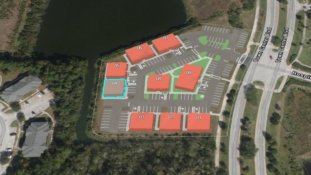 Under Construction. Building #04 is available for purchase at Palm Coast Town Center Exchange, a premier commercial development within Palm Coast’s Town Center master plan and part of a U.S. HUD opportunity zone. The zone boasts tax benefits for owners that participate in the program. The building is being delivered in dark gray shell condition offering a fully customizable interior, giving buyers complete flexibility to design their ideal layout. Strategically located just 0.3 miles in front of AdventHealth Palm Coast Hospital, off Interstate 95 and Highway 100, it boasts prime visibility and access along Town Center Boulevard with over 390 feet of frontage. Nestled in the thriving Town Center community, with multiple residential projects underway, this property is ideal for medical practices and businesses aiming to capitalize on one of Florida’s fastest-growing cities. Contact us for pricing, builder incentives, and to schedule a tour of this outstanding commercial opportunity.