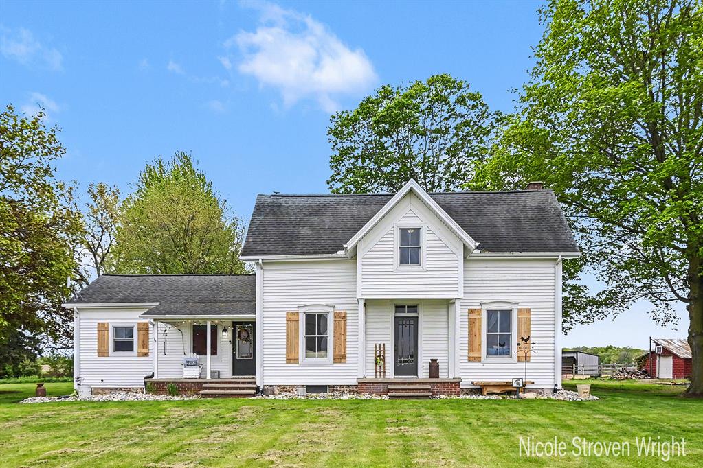 Priced Well Below Recent Appraisal! OPEN HOUSE SATURDAY, MAY 9, 1-3. Move In Ready Farmhouse On 3.6 Acres & Fantastic Location In The Desirable Mason School District! This Beautifully Updated Home Has Been Thoughtfully Improved From Top To Bottom With Major Updates Including HVAC, Plumbing, Electrical, Roof, & Well/Septic Within The Last 10 Years. Additionally A New Hot Water Heater And Sump Pump. Big Stuff Has Been Done For You! Inside, The Home Offers An Ideal Blend Of Charm And Functionality. The Spacious Main-Floor Primary Suite Features A Large Walk-In Closet And A Full Bath With Dual Sinks. You'll Also Find Main-Floor Laundry, A Convenient Half Bath, An Enormous Walk-In Pantry Off The Kitchen, And A Huge Mudroom/Back Entry Designed For Everyday Living & Those Muddy Feet & Paws On The Farm! All Appliances Remain Including A Newer Refrigerator (2021) And Dishwasher (2025).Upstairs, You'll Find Two Generously Sized Bedrooms, Each With Vaulted Ceilings, Their Own Study Or Playroom Space & Extra Large Walk-In Closets. Second Full Bath Upstairs Featuring Dual Sinks. The Lower Level Provides Abundant Additional Storage. This Home Truly Lives Large! Step Outside And Enjoy The Peaceful Setting. Newer Limestone Driveway, Mature Landscaping, Spacious Back Deck, And A Fire Pit! The Property Is Well-Equipped For Hobby Farming & Outdoor Living. Featuring A 1/3-Acre Fenced Pasture With Dry Lot And Run-In, Water Run To The Pasture/Garden Area. The Nearly 900 Sq Ft Barn (With Electric) Offers Excellent Storage With A Dedicated Workbench Area, And Can Accommodate Approximately 300 Bales Of Hay!Additional Outdoor Highlights Include A Basketball Court On A Cement Pad, Amish-Built Storage Shed, Two Tilled Garden Areas - Ready For Planting! And A Chicken Coop With An Automatic Door. Additionally The Home Is Hardwired For A Generator. Don't Miss This Incredible Opportunity ~ Schedule Your Private Showing Today!!