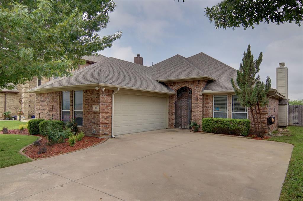 Beautiful single-story home in desirable Hurst offering 3 bedrooms, 2 baths, and an inviting floorplan ideal for everyday living. Spacious living area with a warm fireplace flows seamlessly into the main living spaces, while a separate study provides the perfect spot for working from home or additional flex space. Well-appointed kitchen features ample storage, expansive prep space, and a convenient breakfast bar for casual dining. Generous primary retreat includes dual sinks, soaking tub, separate shower, and walk-in closet. Enjoy outdoor living under the covered patio with a large backyard ready for entertaining, pets, or play. Ideally situated close to parks, schools, dining, and premier shopping destinations. Buyer and buyer’s agent to confirm all details, including measurements, features, and school information. Seller will return the garage space back to a garage if the buyer would prefer.