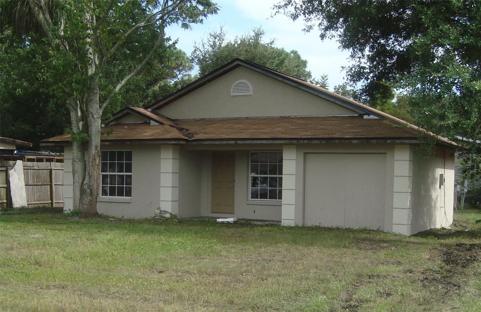 Under Construction. New construction home 1/2 completed, solid concrete block construction. Home is through frame stage and ready next for insulation and drywall. All mechanical trade rough-ins are completed with inspections passed. Still time before drywall to easily change/tweak any currently built wall layouts.  Buyer to finish home from this current stage with all of their color/specification preferences.

Non flood zone & zero hurricane damage from any recent storms! High and dry neighborhood! No HOA fees. Larger lot than standard for Pinellas County.

Buyer takes it from here as-is to complete the work or Seller can finish it for a turn key price of $359,900. Home is sold as-is.