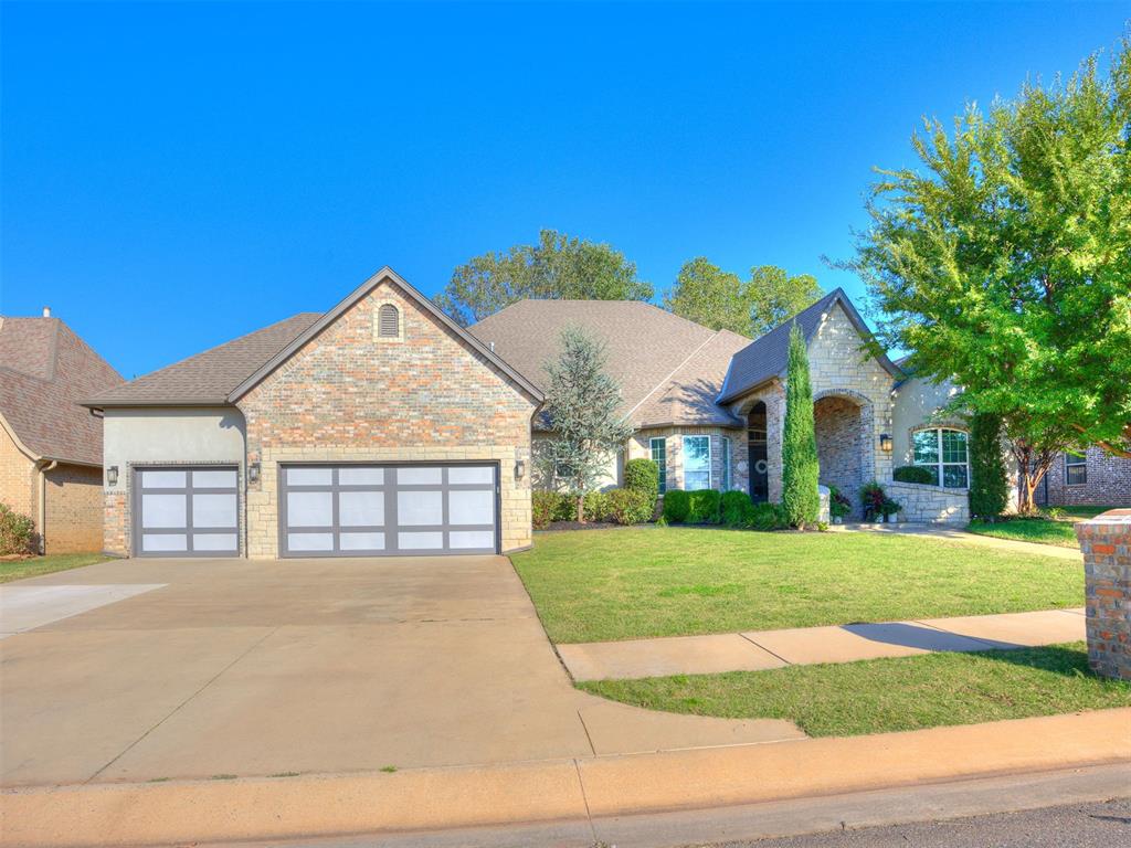 NEW PRICE! Welcome home to this stunning 4-bedroom, 3.5-bath home offers over 3,300 sq. ft. of elegant living space in the coveted gated community of Oakdale Valley in Oakdale school district! From the moment you arrive, the stone facade, arched entryway, and groomed flower beds set the tone for the refined features inside. Step into a grand foyer with raised ceilings, a chandelier, and arched walkways accented by custom molding. The open living room boasts light wood-style floors, a tiled fireplace, and crown details. The gourmet kitchen is a showstopper, featuring white cabinetry, dark stone countertops, a designer backsplash, stainless steel appliances, custom range hood, and recessed lighting. A spacious walk-in pantry and a dedicated study/office area add both function and charm. Retreat to the primary suite, where a spa-like bath awaits with a garden tub, walk-in shower, dual vanities, and generous closet space. Additional bedrooms offer raised ceilings, walk-in closets, and natural light, with full bathrooms providing convenience for family or guests. Outdoors, enjoy a fenced backyard complete with a charming wooden deck, patio, and plenty of space for entertaining. Community amenities include a pool, recreation facility with gym, large pond with walking path and gated entry for added security. Owner is a licensed Realtor.
