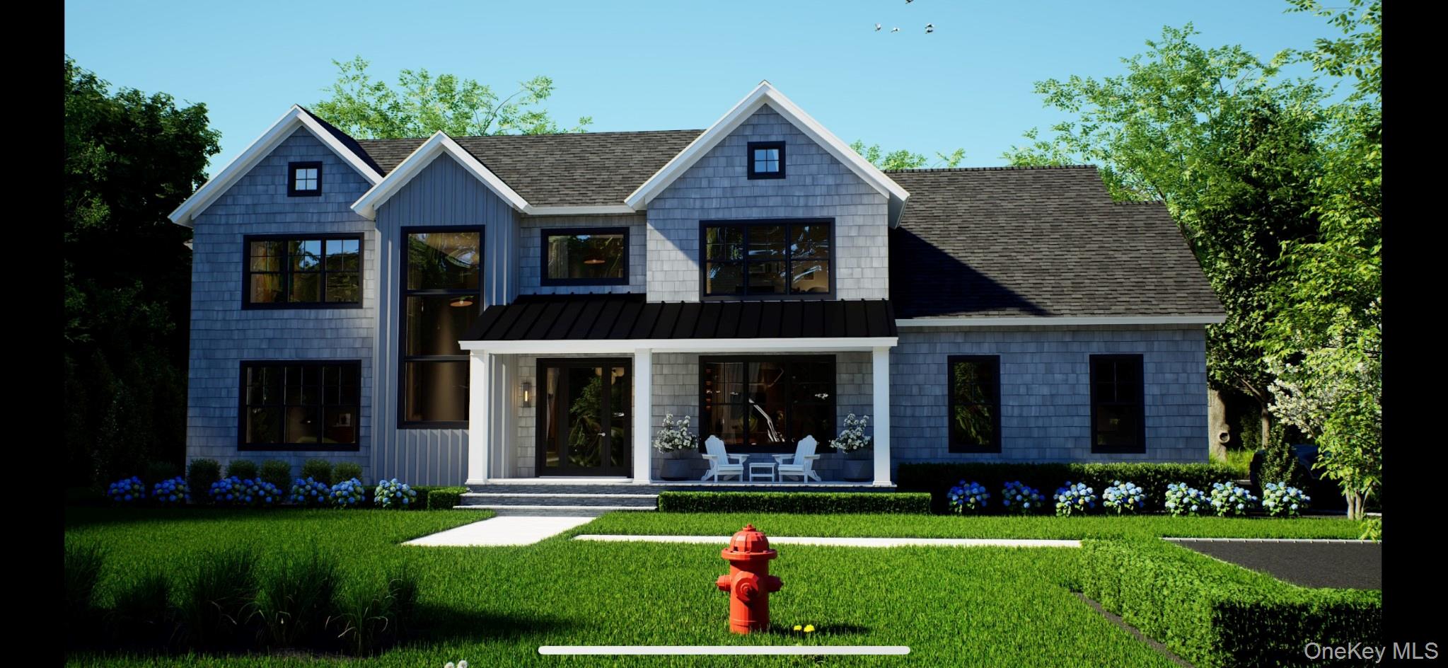 Bright, open, and expertly built with the highest quality features and finishes by a distinguished Hamptons developer, this over 5,000sf home, will be fully completed by the summer of 2026. Perfectly situated in a mid-block location on a perfectly flat .5 acre lot in the heart of Flower Hill. The home features 5 oversized en-suite bedrooms and 6.5 baths with an intuitive floorplan. The living space is unified by the consistent use of 8” white oak select flooring, high ceilings and oversized windows. The complement of rooms on the first floor offers optionality with great open space for entertaining while maintaining perfect flow for everyday life. The impeccably custom built chef’s kitchen opens right into the oversized great room on one side, flows towards the large formal dining room, and connects to the customized mudroom with full bathroom adjacent to the garage for everyday use. The adjoining living room/great room is connected by linear (gas) see-through fireplace wall, which is perfectly versatile for modern living. Also find the junior primary suite on the main floor perfect for a luxurious home office, guest room or in-law suite. Upstairs find an oversized primary suite with walkout balcony, and 3 more en-suite bedrooms all with walk-in closets. For ultimate convenience, there is a second floor laundry room with two sets of washers and dryers. Exquisitely landscaped .5-acre property. Construction is underway but there is still time to customize.