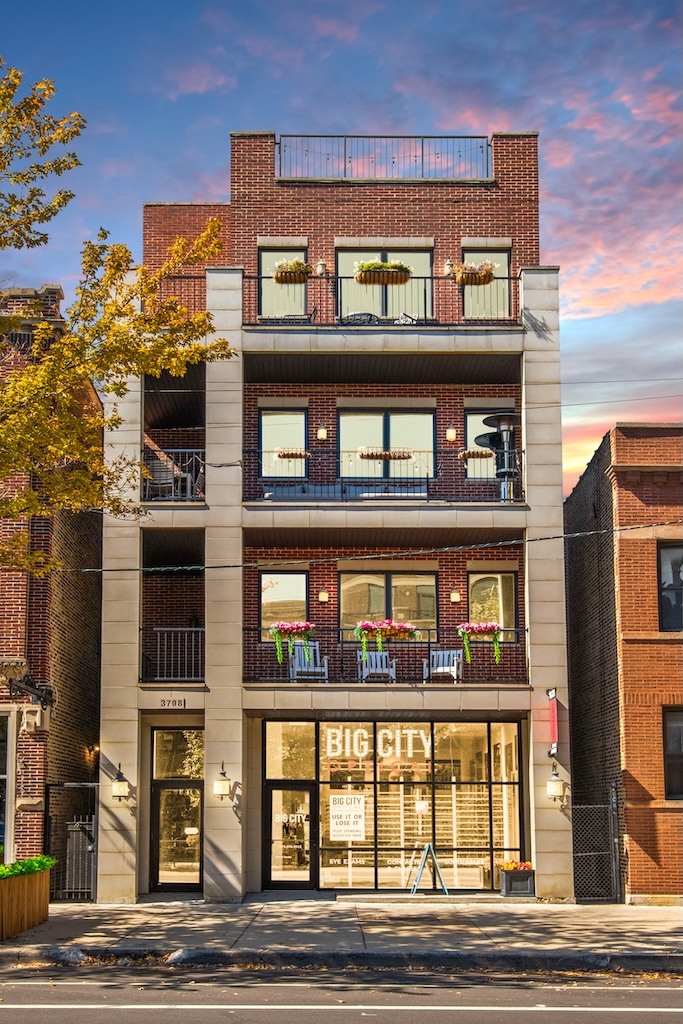 Amazing 3 bed/ 2 bath, 3rd floor walk-up with 3 private outdoor spaces, including fully upgraded roofdeck and 2 parking spaces, in the heart of Southport corridor! Classic, high-end finishes including solid oak flooring, detailed crown moulding and millwork throughout. Expansive deck off the living area with room for grilling, another large balcony off the primary bedroom, and an incredible private roofdeck with a custom pergola, built-in planters an outdoor kitchen with phenomenal skyline views! Beautifully bright, clean, and modern kitchen with Bosch appliances, quartz countertops, 42" cabinets, beverage fridge, and an island large enough for additional dining space. Master bedroom with tray ceiling, custom wainscoting, and walk-in closet. Spa-like master bath with double vanity and steam shower. Two additional bedrooms and plenty of closet and custom storage space, all built out with organizers + newly added murphy bed/ desk combo. Nest thermostat and smart door locks. Garage with additional outdoor tandem parking spot and storage included! Walking distance to brown and red CTA, restaurants, bars, shopping, groceries and Wrigley! Top notch Blaine School district.