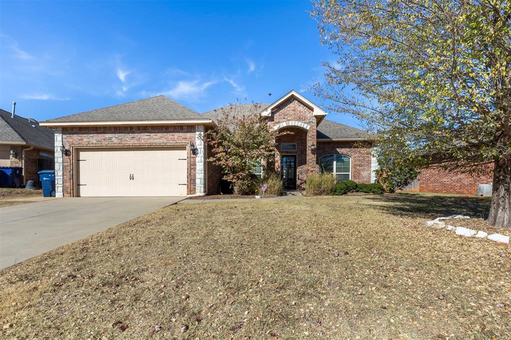 GATED COMMUNITY--QUIET STREET--STORM SHELTER--SPLIT BEDROOM PLAN with ADDITIONAL STUDY--GREAT KITCHEN with GAS COOKTOP--2 CLOSETS IN PRIMARY/MASTER BEDROOM--GREAT BUILT-INS   You found it!   LOCATION-LOCATION-LOCATION screams out in this convenient location very near Gaillardia and very near Lake Hefner Parkway and Memorial.   Large covered patio and a nice yard make backyard relaxation a real attraction with this home.   The open floor plan concept with the kitchen island overlooking the living room remains one of the most popular designs of this decade!    The primary/master suite and bath offer double vanities, dual closets & a whirlpool tub and separate shower,   NEW CARPET JUST INSTALLED at time of listing.   Enjoy the privacy and security inside this GATED COMMUNITY!