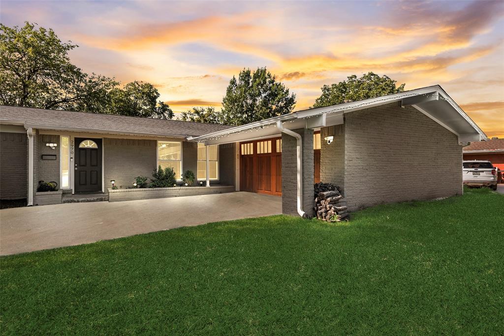 Welcome home to this charming 4-bedroom, 2-bath home in Dallas - minutes from I-635 and I-35E, offering thoughtful upgrades throughout. This single-story features an open dining-living layout with abundant natural light, vaulted ceilings, wood flooring throughout, and a neutral color palette. The kitchen has granite countertops, white cabinetry, stainless steel appliances, and recently updated kitchen floor tile and backsplash (Apr 2026). It opens seamlessly to the main living space with a brick fireplace—perfect for entertaining or relaxing. The primary bedroom features an ensuite bathroom with double vanity, walk-in shower, and walk-in closet. Both primary and secondary bathrooms were completely renovated - new shower, bathtub, tile, flooring, vanities and fixtures (Dec 2024). Additional upgrades include foundation with transferable warranty (Oct 2024), air duct cleaning with warranty (Oct 2024), roof (July 2019), windows (2018), flooring (2021), interior and exterior paint (2021), and R36 attic insulation (Dec 2022). Outside, enjoy the patio and spacious fenced backyard as well as the long extended front driveway. Conveniently located near parks, schools, dining, shopping, and major highways, this move-in ready home blends comfort and functionality in an established Dallas neighborhood. Fridge, washer, and dryer negotiable with acceptable offer!