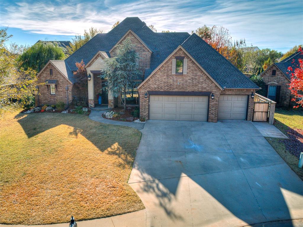 If you value a healthy, meticulously updated home, THIS is the one you've been waiting for! 4 beds + 3 bath + true study/flex space + bonus room - all in a cul-de-sac of the Twin Bridges community & Edmond Schools. Nearly every major system & surface has been improved, creating a solid, thoughtfully engineered home. Freshly painted, with new tile & moisture barrier in the main areas & new carpet on the stairs. Both HVAC systems are brand-new with redesigned ductwork, added returns, exterior-insulated hardpipe, & a whole-home dehumidifier - all valued at over $56k. Floor ducts professionally lined, attic was HEPA-vacuumed, sealed, sanitized, & re-insulated. Exterior upgrades include a new roof with extensive ice & water protection ($50k value), new gutters, upgraded bathroom vents,  fresh landscaping & sod, & irrigation improvements + French drains for improved drainage.

Inside, archways lead through generous living spaces with an impressive stone fireplace & large windows that bring in abundant natural light. Kitchen features granite counters, oversized island, built-in oven & microwave, 5 burner gas cooktop, & walk-in pantry. The primary suite offers a spa-like experience with a $48k fully renovated bath including freestanding soaker tub with stone surround, dual sinks with stained wood accents, large walk-in shower, & updated finishes throughout. Large laundry room, study/large flex space, secondary bedroom + full bath are also located on 1st floor.

Upstairs are 2 additional bedrooms & bathrooms, plus an oversized bonus room that opens to a balcony overlooking the wooded backyard. Additional improvements include new light fixtures, expanded under-stairs storage, updated interior stone and brick accents, new window seals & HVAC vent covers, landscaping refresh, $10,000 electric blinds, & a whole-home generator. The backyard is private with a giant, covered patio for dining, lounging, & grilling.