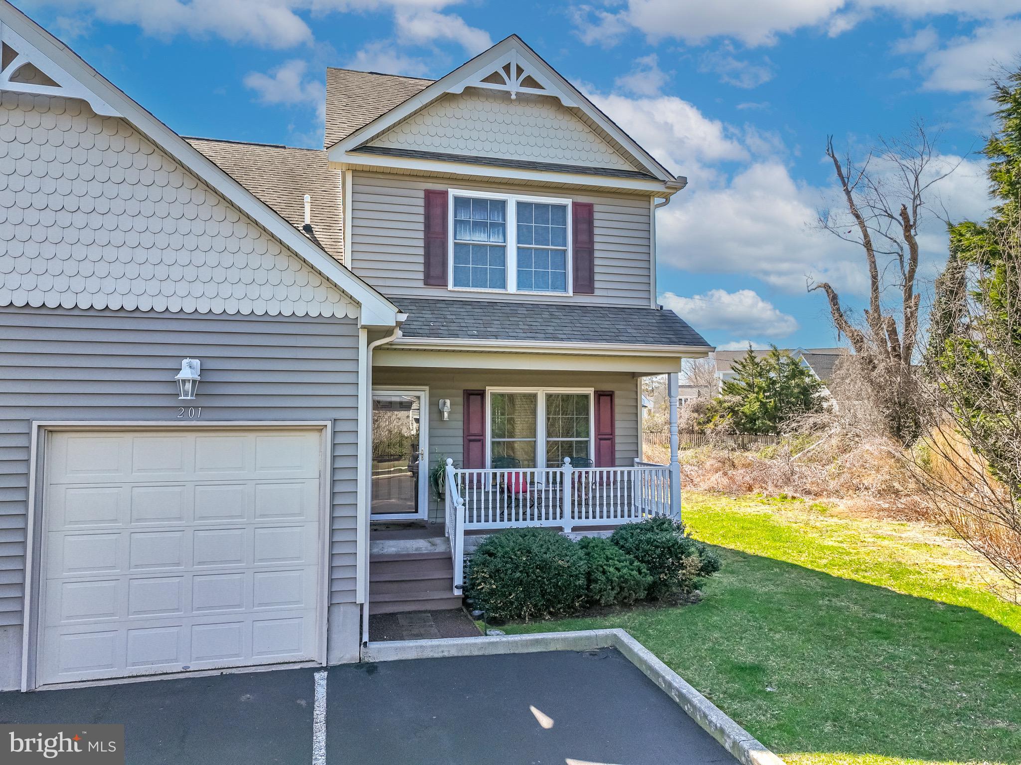 Welcome to your new home in the charming and vibrant town of Berlin, Maryland, recognized as the "Coolest Small Town" in America! This delightful end unit townhome features 3 bedrooms, 2.5 baths, and a convenient 1-car garage, making it the perfect retreat for families or those seeking a peaceful getaway. New LVP flooring added in the living/dining area. First Level Highlights:Step inside to discover a bright and inviting living/dining combo that flows seamlessly into a well-appointed kitchen, ideal for entertaining friends and family. The first level also includes a laundry area and a convenient half bath, ensuring functionality and ease for your daily routines. Second Level Comfort:Ascend to the second level where you'll find your primary bedroom complete with an en-suite full bath. Two additional bedrooms provide space for family, guests, or a home office, along with another full bath for added convenience. Updated paint throughout. Outdoor Living:Off the kitchen, a sliding glass door opens to a fenced-in backyard, offering the perfect spot for privacy. Whether you envision a small garden or cozy evening bonfires, this outdoor space is sure to be a favorite retreat. Plus, enjoy your cozy front porch, the perfect spot to sip your morning coffee or unwind after a long day.Prime Location:Situated in the quaint community of Jamestown Place, you'll be within walking distance to an array of shopping and dining options in historic Berlin. Plus, just a short drive away, you can bask in the sun at the stunning beaches of Assateague National Seashore and Ocean City, MD.This desirable property rarely comes on the market, so seize the opportunity to make it yours today! Don’t wait—schedule your showing now and discover the perfect blend of comfort, community, and coastal living!