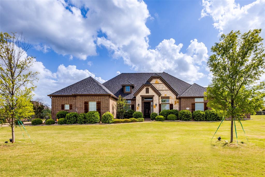 Fantastic find in Celina, one of North Texas' most desirable places to live!  Entertainer's dream with backyard Pool, extensive stamped concrete, outdoor Sound System, pool half bath, outdoor kitchen on a 1 acre lot.  Put this one at the top of the Must See list with Updates you are looking for in a 4 bedroom single story home.  Quartz countertops, oversized island, ceiling beams start the list of upgrades made by the current owners.  The Primary Suite features a spacious bedroom with sitting area and bath with an oversized walk-in shower with double sinks and sauna.  Great floorplan with split bedrooms, flexible office and media room with closets.Outside of city limits with No Mud or PID.  Minutes from newly built Costco, Lowes, restaurants and shopping and entertaining in the Celina and Prosper growing area.