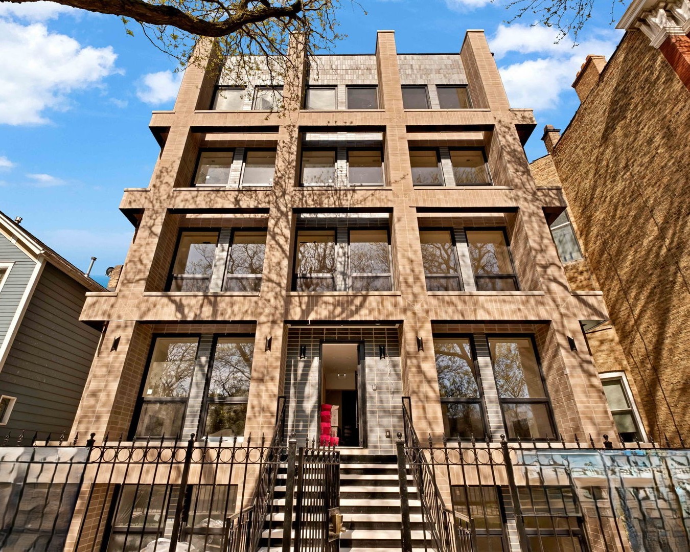 ***NOW DELIVERING*** The Orchard Collection! This all masonry luxury, NEW CONSTRUCTION 5-unit building is located in the leafy heart of Lincoln Park. Built with luxury, transitional finishes, multiple private outdoor spaces & garage parking. This wonderful 4 bed 3.1 bath duplex home has an intelligent super spacious floor plan- with the living spaces on the main level and 4 bedrooms with 3 full baths downstairs. The main level features a gracious bright, super useable living room with a statement fireplace &  wonderful windows - plus a great space for formal dining. The center of the home features a beautiful chef's style kitchen with on trend Kohler Polished Nickel fixtures & luxury Wolf & Sub-Zero integrated appliances. The custom cabinetry impresses with a beautiful two tone off-white & natural wood scheme, incorporating a wonderful island with waterfall quartz counters & butlers pantry. The kitchen opens to the large family room at the rear - this opens up via large sliding doors to an amazing covered private rear terrace, fully paved, wiring for sound, ceiling fan, & recessed lighting. Additionally, there is the fully paved garage roof deck space, solely for this unit! Rounding out the main level is a beautifully styled, well-positioned powder room. The lower level is radiantly heated throughout - with a luxurious primary suite. The large primary bedroom is super well-proportioned and incorporates fantastic fully built out walk-in closet. The stunning bathroom features large format porcelain tilework, standalone soaking tub, and oversized multi-function steam shower with a bench. Rounding out the primary bathroom is a super spacious double vanity and stunning Kohler fixtures. There are 3 additional bedrooms and 2 further beautiful bathrooms (1 further en-suite) - along with full sized laundry. Other highlights include European Windows, professionally built out closets, custom trim & moldings, stunning super wide plank oak flooring and is fully pre-wired for sound. Garage parking included. Perfectly located in the heart of Lincoln Park, this is easily walkable to restaurants, health clubs, entertainment, coffee shops and wonderful transportation links.