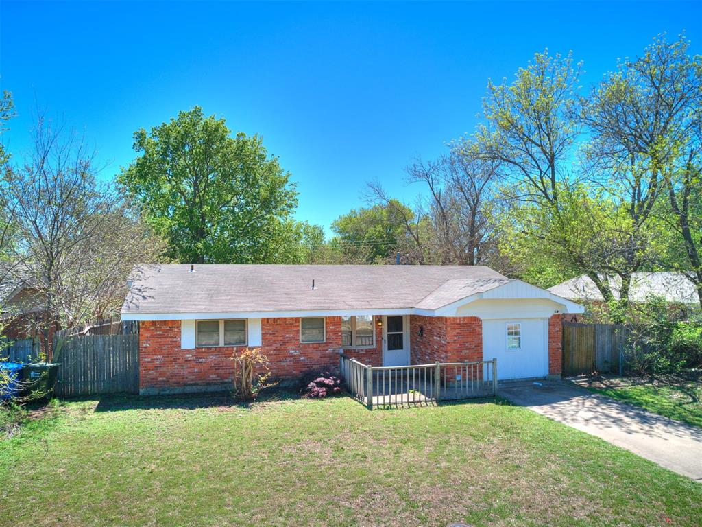 Welcome to this charming, well-maintained home just minutes from the OU campus! Thoughtfully updated while still full of character, this home is move-in ready and offers a great layout for families or college roommates. A floor plan is included in the pictures for easy reference.The remodeled kitchen features updated cabinets, countertops, tile flooring, a gas stove, and stainless steel appliances—including a refrigerator that can stay. With four bedrooms, this home offers flexible options for use. The living room, hallway, and bedrooms feature wood floors installed in recent years.You’ll also find an updated full bathroom with a large walk-in shower, plus a refreshed half bath in the primary bedroom. Indoor laundry and extra storage add everyday convenience.Enjoy the huge backyard with a privacy fence, deck, and storage building—perfect for relaxing, studying, or entertaining. Great location close to OU campus, dining, and everything Norman has to offer!