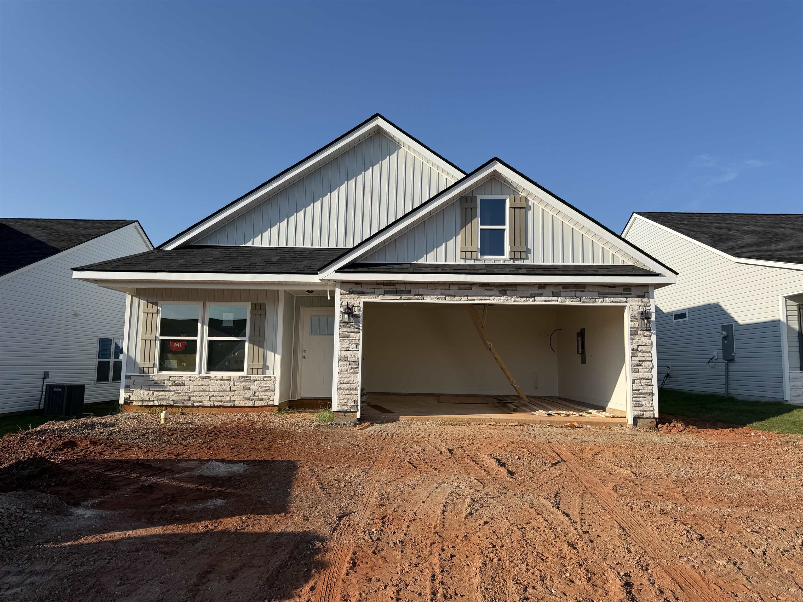 The FAIRVIEW plan (Lot 140) introduces a brand-new design featuring 3 oversized bedrooms plus a dedicated study, offering flexibility for work, guests, or everyday living. The open-concept layout creates an ideal space for entertaining and gathering.  Enjoy elevated finishes including 10' ceilings throughout the kitchen, dining area, and living room, a floor-to-ceiling rock fireplace, painted cabinetry, luxury vinyl plank flooring, and numerous included features throughout.  Step outside to the covered patio and enjoy a fully sodded yard designed for easy outdoor living.  Preferred lender and closing attorney incentive available. This one is a must see!  Virtual tour reflects the same floor plan and may include options, upgrades, or finishes not included in the actual home.