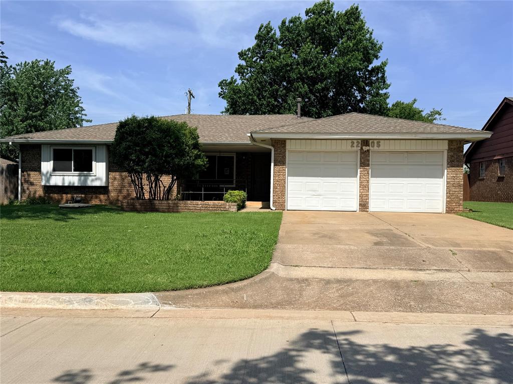 Centrally located in Moore, this move-in-ready home offers a wonderful blend of comfort and convenience. Situated in the Moore Public Schools district and just minutes from downtown Oklahoma City and Tinker Air Force Base, the location is hard to beat. Start your mornings on the inviting covered front porch or cozy up by the fireplace. Inside, you’ll find spacious rooms and an open-concept layout designed for everyday living and entertaining. A versatile second living area offers endless possibilities as a formal living room, dining room, home office, or flex space to suit your needs. Vaulted ceilings in the main living area enhance the sense of openness and create a warm, welcoming atmosphere. The backyard is ideal for entertaining, featuring a large covered patio with plenty of room for barbecues and gatherings. This home truly offers room to enjoy and make it your own!