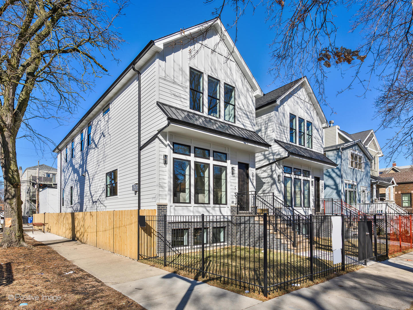 READY TO MOVE-IN!  New construction 2 story Luxury single family home with basement and rooftop deck Garage by reputed Architect-led design builder blocks away from Hamlin and Fellger parks. Location offers the best of Roscoe Village and Hamlin Park within Walking distance to Damen / Diversey /Clybourn ave shopping, Midtown cliub. Costco, Hexe coffee shop and restaurants. Thoughtfully designed floor plan features 6 bedrooms, 4.2 baths with a 2 car rooftop deck garage. First floor features living-dining room combo with a fireplace, spacious chef's kitchen with Wolf and Sub-zero appliances with shaker cabinets around an extra long island and a family room with coffered ceilings and custom built-ins around another gas fireplace. Broker has ownership interest. Second floor features 4 bedrooms and 3 bathrooms and a laundry closet. Basement features luxury vinyl tile flooring with radiant heating with two bedrooms, one and half baths with a large family room besides the laundry and mech. closets. Home is clad with James Hardie board siding with the facade featuring masonry until first floor. Electric car charging ready two car frame garage with rooftop deck and metal stairs to rooftop. Ample fenced front yard, rear semi-paved yard and rooftop deck garage maximizes use of open space within the lot. Schedule your showing today!