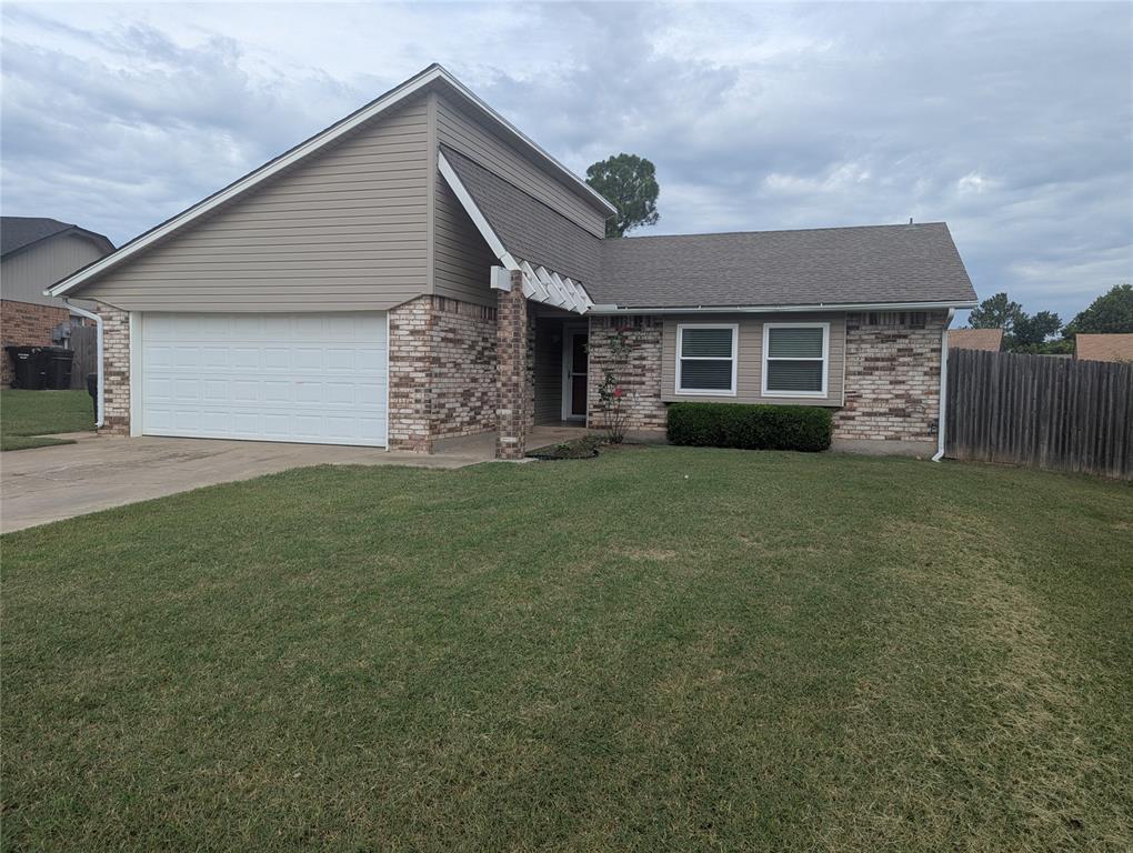 This lovingly maintained home is a true gem in one of Moore’s established neighborhoods.  Pride of ownership is evident at every turn. This 3-bedroom, 2-bath 1200 square foot home offers both comfort and lasting value. Major improvements include a new roof in 2024, energy-efficient windows and patio door in 2021, new AC condenser and coil in 2015, new dishwasher in 2024, newer carpet in living room and hallway, and an above-ground storm shelter in the garage for peace of mind during storm season. Step outside to enjoy a large open backyard, perfect for entertaining, gardening, or letting the kids and pets play freely.  Ideally located within walking distance of Veteran’s Memorial Park offering scenic trails, playgrounds, and outdoor recreation. In addition, you are just minutes from shopping, dining, and quick access to I-35.  This home is clean, updated, and ready for you to move right in.