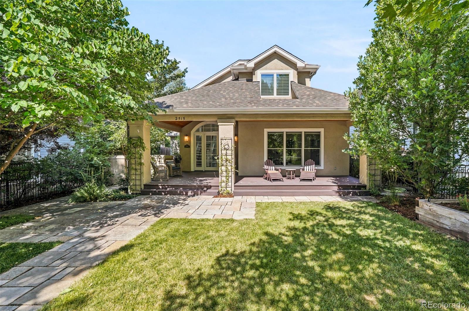 Coveted Observatory Park home set back from the street for exceptional privacy, with inviting outdoor living spaces in both the front and back. This beautifully updated residence features 6 bedrooms, 5 baths, an oversized 2-car garage, and a finished basement with a theater complete with projector, screen, surround speakers, and space for ping pong or games. A major 2013 renovation transformed the home with a chef's kitchen featuring custom Aspen Leaf cabinetry, Sub-Zero, Wolf, and Asko appliances, two dishwashers, a butler's pantry, remodeled primary suite and baths, Pella windows, Trex decking, hardwood floors, custom built-ins, updated lighting, and extensive new landscaping and hardscaping. Additional improvements include upstairs HVAC (2019), a Class 4 impact-resistant roof (2020), main-level HVAC (2023), a Miele dishwasher (2024), fireplace service (2025), and HVAC servicing (2026). Truly turnkey in one of Denver's most sought-after neighborhoods.