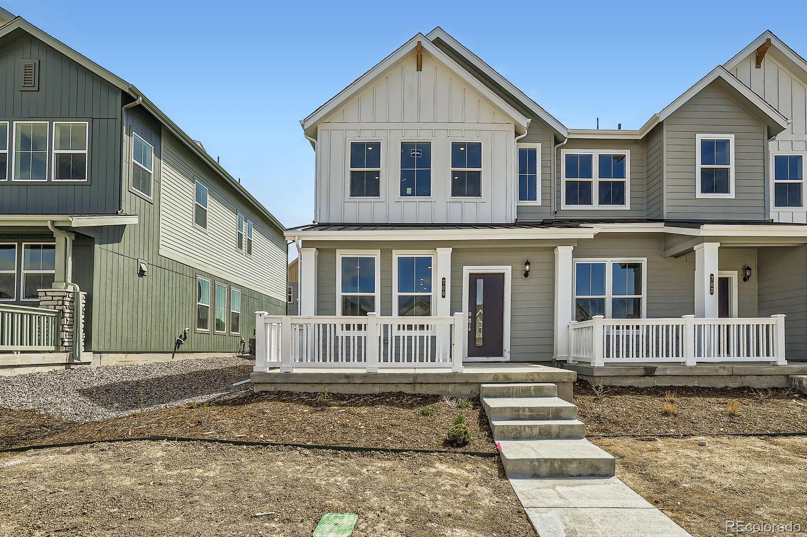 Eligible for 3.99 7/6 ARM or 4.99% fixed rate when using builder's preferred lender - terms and conditions apply - ask for details*******Contact Lennar today about Special Financing for this home - terms and conditions apply**

Act fast! This move-in ready home won't last. Make it yours today.

Low maintenance living in the gorgeous new Sky Ranch community. Just lock up and go. This brand new 2-story townhome in a 5-plex features 3 bedrooms, 2.5 baths, great room, kitchen, upper laundry, 2 car attached garage (rear alley entry) and conditioned crawl space. Gorgeous finishes and upgrades throughout including luxury vinyl plank flooring, stainless steel appliances, slab quartz counters and more. Lennar provides the latest in energy efficiency and state of the art technology with several fabulous floorplans to choose from. Energy efficiency, and technology/connectivity seamlessly blended with luxury to make your new house a home. Homes with an alley are subject to an additional $27 per quarter.  Current monthly fee subject to change. Photos are model only and subject to change.