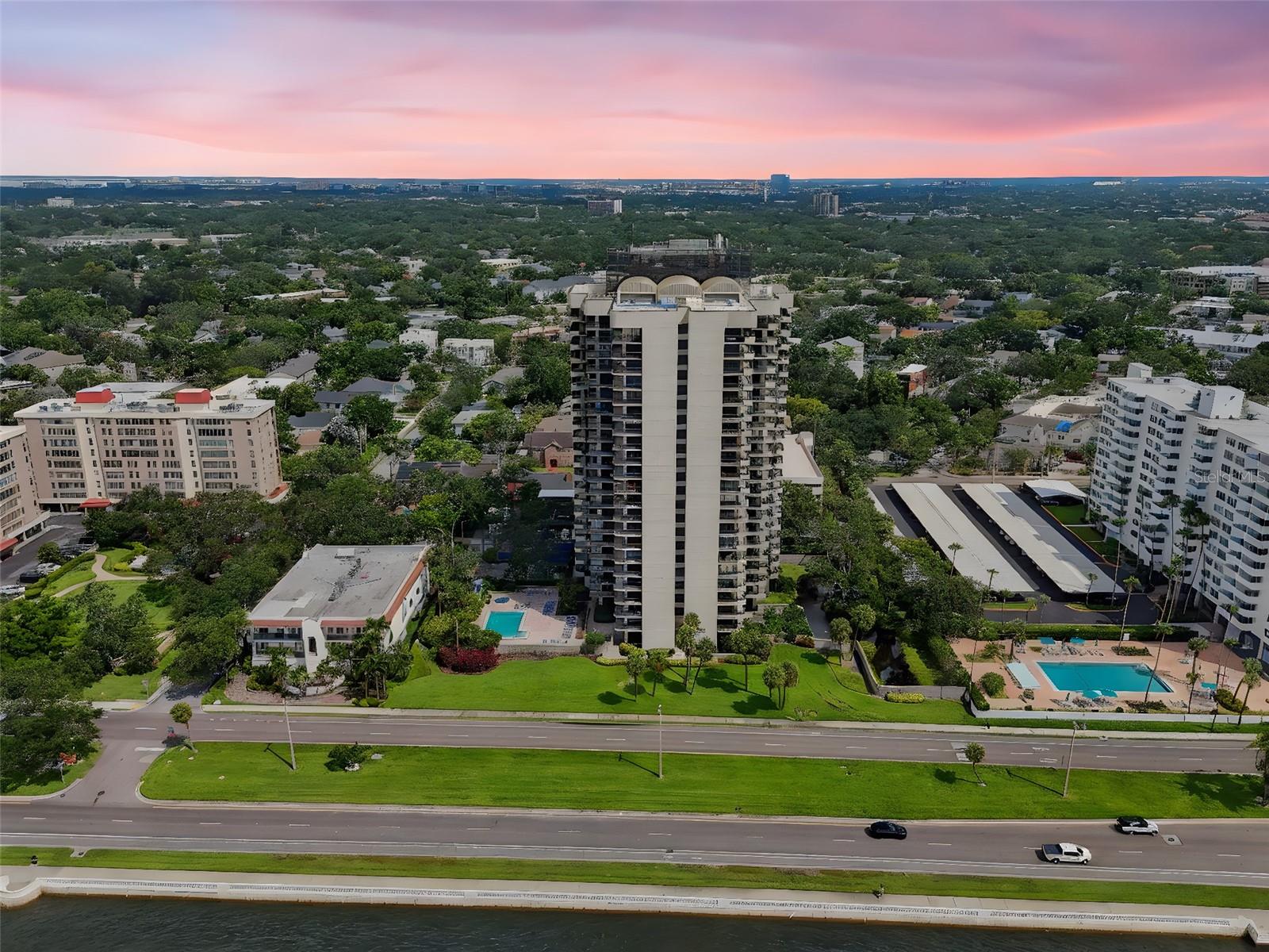 Relax and enjoy the carefree lifestyle of Bayshore Blvd.’s iconic Atrium Condominium.  Located on the world’s longest continuous waterfront sidewalk (4.5 miles), it offers refreshing seawater breezes for your brisk morning/evening walks.  From the Living room and balcony, enjoy amazing views of the Bay, passing cruise ships, and the annual Gasparilla Parade - when Jose Gaspar’s pirate ship stays (2 or 3 days) directly in front of your balcony, cannon booms and fireworks lighting up the evening sky.  The smartly arranged study/den includes a built-in desk - perfect for work, or a creative display area.  Impact doors and hurricane shutters on the water side provide peace of mind during storms.  The generously sized primary bedroom also features a stunning water view and is equipped with an upgraded window treatment to ensure a restful night of sleep.  The large walk-In closets with mirrored bi-fold doors and a frameless glass door shower reflect the Bay right into the bathroom - a rare and serene experience.  This unit comes with extra closet and storage space, a brand new A/C, two  assigned parking spaces (117, 130) in the attached garage, and an air-conditioned storage space on the Lobby floor. 
 So convenient to Tampa’s top rated restaurants, Hyde Park Village, shopping centers, the Tampa International Airport, downtown Tampa business district, hospitals, sports facilities and everything downtown has to offer. The white sand beaches are just a short drive away. Enjoy the wonderful lifestyle of this Bayshore unit! Quick occupancy is available.