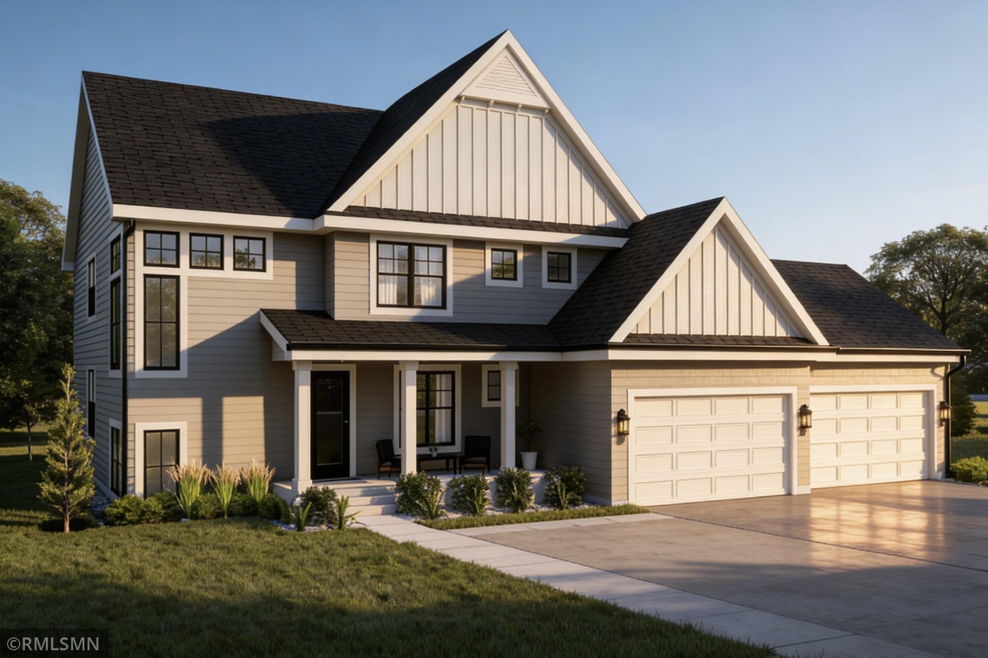 Introducing Cherry Meadow of Woodbury where we will be building 27 Luxury homes on a 27 Acre Plat. South Washington Schools including the coveted East Ridge Hight School. All homes will be built on two distinct Cul-de-sacs for your privacy. The first model is one of our most popular open floor plans with 4,760 finished square feet including a massive four car garage. 4-bedrooms, 5-Bathrooms, Jack-in-jill bath, and a second-floor loft. Main level features a home office, Great room with fireplace and massive windows, Dining room and Kitchen featuring a 12’ island, and lastly a private sunroom completes this floor. Lower level has a huge recreation room with a wet bar and Media area that leads into an Exercise room and Huge Home Gym. James Hardie and Andersen windows show our commitment to longevity in your new home. Home will be built all summer with a September move in perfect for the new school year.