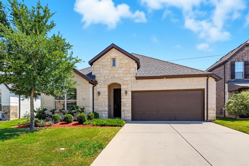 Welcome to 15404 Pioneer Bluff Trail, where thoughtful updates and smart features make this home stand out among others in the area. From the moment you arrive, the Austin stone and brick elevation with a west-facing front creates inviting curb appeal, while the greenbelt view behind the property provides privacy and a natural backdrop. Step inside to find fresh paint on walls and trim throughout and brand-new upgraded carpet that enhances the warmth of the interior. Kitchen fridge, washer and dryer included. Ten-foot ceilings add volume and light to the open design, creating a comfortable flow between living spaces. The kitchen and living areas are elevated with new custom light fixtures, pendant lights over the island, and recessed can lighting, giving the home a modern and bright feel. Smart ceiling fans and a water filtration system add convenience and peace of mind, while the home is also hardwired for surround sound, perfect for relaxing nights in or hosting friends. A Rachio automated irrigation system ensures the yard stays beautiful year-round with minimal effort, and roof is under a year old.  Whether you are enjoying a morning coffee with a view of the greenbelt, entertaining under soaring ceilings with natural light, or appreciating the quality of the finishes day to day, this home is designed for comfort and lasting value. Offering a rare combination of fresh updates, smart technology, and an ideal setting minutes from downtown Roanoke, this property is truly move-in ready. Enjoy the splashpad and covered gathering space while you meet your neighbors.