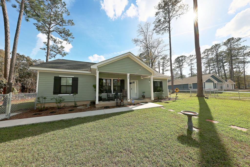 If you want convenience, almost new construction (2 yrs), open floor plan, and steps away  from Thomas University and Balfour Park, this is the home for you!  Inside, enjoy a gourmet kitchen with granite countertops, stainless appliances, and a nice island perfect for gatherings. 3 bedrooms, 2 baths, separate laundry room, this move-in ready home is waiting just for you!  Relax on your front porch, with fenced yard and workshop in the back. There is plenty of room for your company to park on the concrete driveway. Call to see if for yourself!