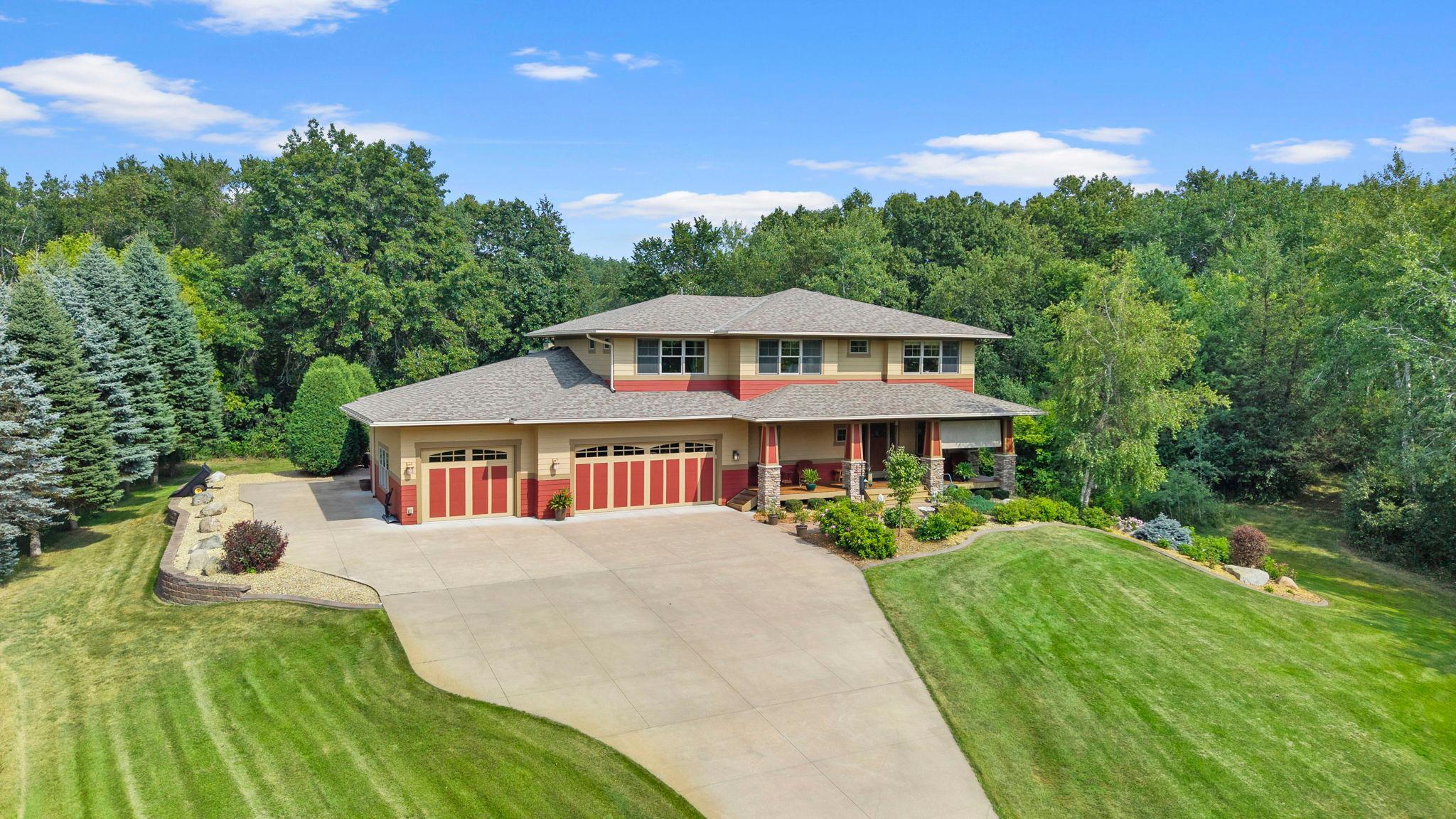 Welcome to this stunning, meticulously maintained custom-built 5-bedroom, 4-bathroom home, lovingly owned by the same owner since it was built, and nestled on a private, wooded 2.5-acre lot in the highly sought-after Galway community of Stillwater. From front to back, the property exudes curb appeal, with a long oversized concrete driveway, beautifully maintained exterior, and spacious west-facing front porch. A standout feature is the oversized attached 4-car garage with heated floors, floor drains, hot and cold running water, and a separate fourth stall workshop with sink, heater, and side access, plus a secure storage room. The private backyard offers multiple patios, chiminea, and an incredible three-season porch with carpeting, ceiling fan, and wood-burning fireplace, surrounded by mature woods and abundant green space. Inside, warm wood flooring flows throughout the open-concept main level. The office features carpeting, pocket doors, and large window. The chef’s kitchen boasts soft-close cabinetry, stainless steel appliances, granite countertops, large center island with breakfast bar, and beverage station with refrigerator. The kitchen opens to the formal dining room and three-season porch. The living room features a large picture window, built-ins, and gas fireplace. A spacious main level laundry room includes cabinetry, sink, and a 7x4 walk-in pantry/storage closet. Upstairs are four bedrooms, including a spacious primary suite with tray ceilings, walk-in closet, and ensuite featuring heated floors, dual vanity, oversized soaking tub, and tiled walk-in shower with dual shower heads. Three additional bedrooms share a full bath with dual vanities and tub/shower. The finished lower level offers in-floor heat, walkout family room, recreation space with pool table, wet bar with refrigerator, cabinetry and dishwasher, additional bedroom with walk-in closet, ¾ bath, and ample storage. Updates include Generac generator; refrigerator and dishwasher (2024); furnace (2025); microwave, oven, washer/dryer, and boiler for garage/lower-level in-floor heat (2026); and roof (2023). A truly exceptional home offering spacious living, incredible amenities, and a peaceful country setting in desirable Galway.