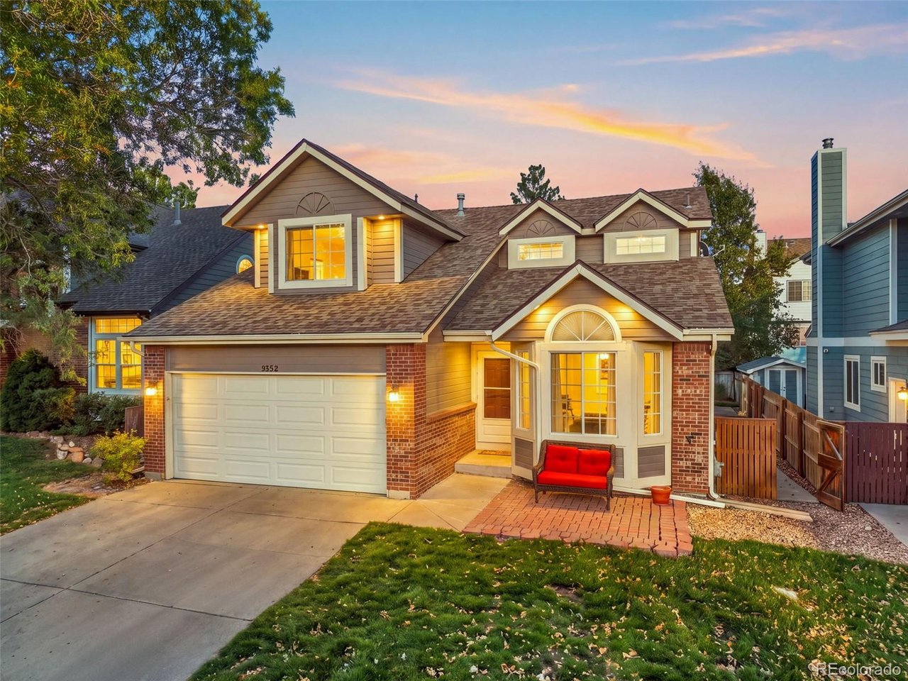 Beautiful 4 Bedroom, 4 Bath home on a quiet cul-de-sac in Highlands Ranch!Home is move-in ready with brand-new carpet and walls that are freshly painted. Refinished hardwood floors and railings, all of this completed in October 2026. The main floor primary bedroom has an ensuite and a great sized walk in closet. The 2019 kitchen remodel added new cabinets and quartz countertops. A bathroom is right around the corner from the kitchen. Next to the kitchen is the family room with a wood-burning fireplace that anchors the room, vaulted ceilings and 2 skylights to bring in the natural sun. Upstairs, a loft with a ceiling fan makes an ideal home office. 2 bedrooms also located on the upper level as well as a full bathroom.The finished basement adds a bedroom, full bath, bonus room/office, storage room, utility closet, and laundry room. There is an island/countertop with cupboards below for storage. There is seating for people to enjoy doing crafts, wrapping presents, or even use as a bar. Large room that could be used for watching TV, playing games, kids playroom, etc. There is also a built-in slide (removable) for some inside fun. Outside enjoy a fenced back yard with a shed for yard maintenance, garden bed, mature trees, patio, and an area for a possible fire pit. Newer furnace, attic fan, double-pane windows and a 2 car garage with storage cabinets and overhead lighting. And access to 4 community rec centers to choose from with full amenities.
