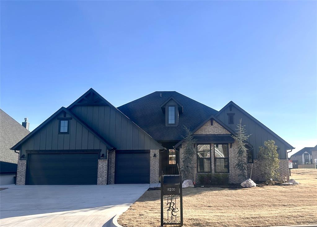 Welcome home to this new home in Edmond’s sought-after Ridge Creek community, where thoughtful, upscale design meets everyday comfort. From the moment you step inside, the open living space invites connection, featuring custom built-ins around the gas fireplace, classic board-and-batten details, large windows and plenty of space for a large sectional. The kitchen is a chef's dream with high end Café appliances, a generous island, messy kitchen and walk-in pantry that make cooking and gathering effortless. The private primary suite offers a calming retreat with backyard views, a freestanding soaking tub, spa-like shower, and spacious closet. With a study and 4 bedrooms or flex rooms, this home adapts easily to how you live. Built to the Better Built standard, this home offers energy efficiency, quality craftsmanship, and the comfort that is not only seen but felt. With 2x6 exterior walls and spray foam insulation, it creates a quieter home with more even room temperatures while saving is utility bills. Come tour this home to experience that "welcome home" feeling for yourself.Floor Plan