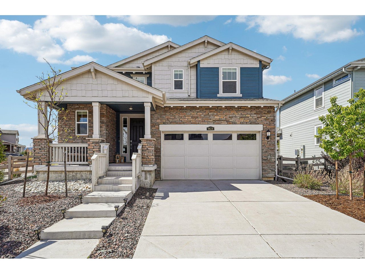Tucked into a peaceful Littleton setting, this beautifully maintained home at 9624 Summit Peak Road sits proudly on a desirable corner lot, offering added privacy, space, and curb appeal. From the moment you arrive, you'll notice the inviting exterior and thoughtful design that carries throughout the home. Step inside to a bright and open floor plan featuring generous living spaces, large windows that fill the home with natural light, and a seamless flow ideal for both everyday living and entertaining. A stylish shiplap accent wall adds warmth and character, creating a welcoming focal point in the main living area. The kitchen is well-appointed with ample cabinetry, quality appliances, and plenty of counter space, opening to a cozy dining area and comfortable living room. Upstairs, you'll find spacious bedrooms including a relaxing primary suite designed for comfort and privacy. Additional flexible spaces provide the perfect opportunity for a home office, gym, or guest accommodations. Outside, enjoy a private backyard retreat enclosed by a durable concrete fence, offering both security and low-maintenance living. The property also includes a convenient garage with plenty of room for storage. Located in a desirable neighborhood with easy access to parks, trails, shopping, and dining, this home blends tranquility with everyday convenience. Whether you're looking to settle in or need a home that adapts to your lifestyle, this property delivers exceptional value in one of Littleton's most appealing communities. Listing agent is related to seller.