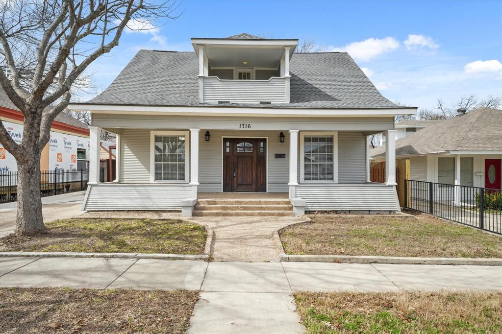 This property has been appraised. The appraisal value is at $630k. Your buyers can walk away with instant equity. Location and Charm! Come and see this beautiful home nestled in the heart of historic Fairmount. This spacious two story home features 4 bedrooms, 2.5 bathrooms and an office. This home features plenty of space to entertain guests. Enjoy the scenic views of Downtown Fort Worth from the charming balcony! Enjoy the amenities of the park, community garden and Magnolia ave all in which are blocks away from the property. Bonus feature, this home includes a tenant suite located behind the property. This tenant suite can be an income producing suite or it could be used as a mother in law suite. The tenant suite is a two bedroom one bathroom detached property. The approximate size of the suite is 576 sq feet. The tenant suite has its own access point for parking and its own carport. This gives it a private feel.  The suite has its own water and light meter. Last but not least, enjoy the bonus room that can be left to your imagination. It can be a man cave, game room etc. Come and see this beauty!