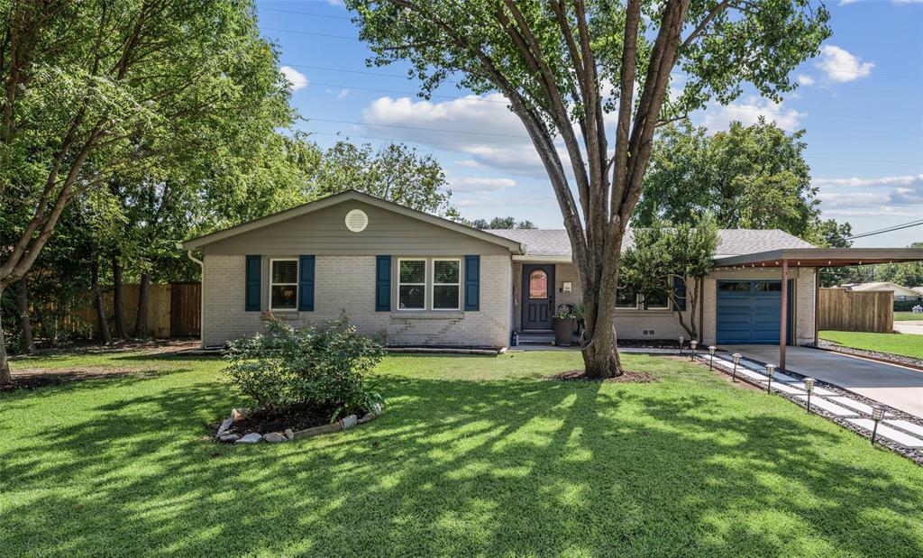 Welcome home to charming Blue Bird Casa in a centrally located area convenient to downtown and the airport within Birdville ISD! If you enjoy the character of older homes but the convenience of a fully renovated interior and exterior, you are in luck. This all brick home has originally restored hard wood flooring and 18 inch ceramic tiles - no carpet. The main living area is open concept to the dining room and galley style kitchen. All newer Whirlpool matching stainless steel appliances convey with the property. Interior renovations include - windows, lighting, electric, hvac, water heater, roof, kitchen, and bathrooms. She sits on a quarter acre corner lot that backs up to an open green space. Seller has added a 6 foot cedar fence, expansive metal and steal back patio, and love to the landscaping for a peaceful back yard. Also redone are the exterior custom vinyl siding, front & back door, and front carport to protect your vehicle from wind and hail elements. Worried about security or emergencies? The Richland Hills police station and fire station are only a few blocks away. Grab your favorite realtor today to schedule a showing! Seller is a licensed real estate broker associate. All information is deemed reliable. Buyer or buyer's agent to perform due diligence including schools, square feet, room size, and current condition of property.