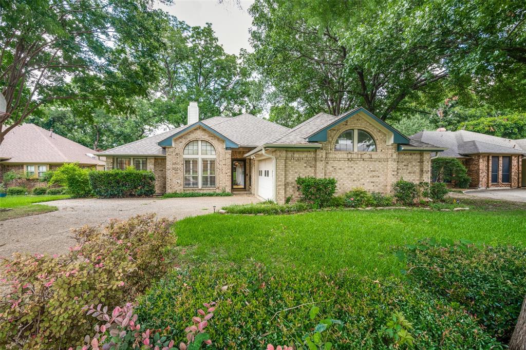 Bring your decorator touches to a house that is move in ready with  all the maintenance issues taken care of! Tucked away on a peaceful cul-de-sac, this charming 3-bedroom, 2-bath home sits on a picturesque, heavily treed, ¼-acre creek lot with scenic views from the moment you walk through the door. Enjoy the cozy kitchen with its freshly painted island and new backsplash, and the breakfast nook with corner built-in cabinetry. The utility room is large enough for side by side appliances and a fridge. Stylish new wood flooring throughout the home and stunning built-in bookshelves that add warmth and character to the family room. The spacious primary suite and main living areas all offer tranquil creek views, creating a serene retreat at home. The backyard is an oasis with a freshly painted deck leading to a sitting area overlooking the tranquil creek. Step outside to explore nearby walking trails or take a short stroll to the playground at Lookout, the Sherrill Park Golf Course clubhouse, and the Richardson Public Library. Zoned to highly rated schools and just minutes from CityLine’s vibrant dining and shopping scene, this home offers the perfect blend of natural beauty, modern updates, and unbeatable location. The hard stuff has been done! All NEW wood floors, foundation has been repaired, NEW HVAC, New fan and light fixtures, UPGRADED plumbing to the street, and electrical has been UPDATE!