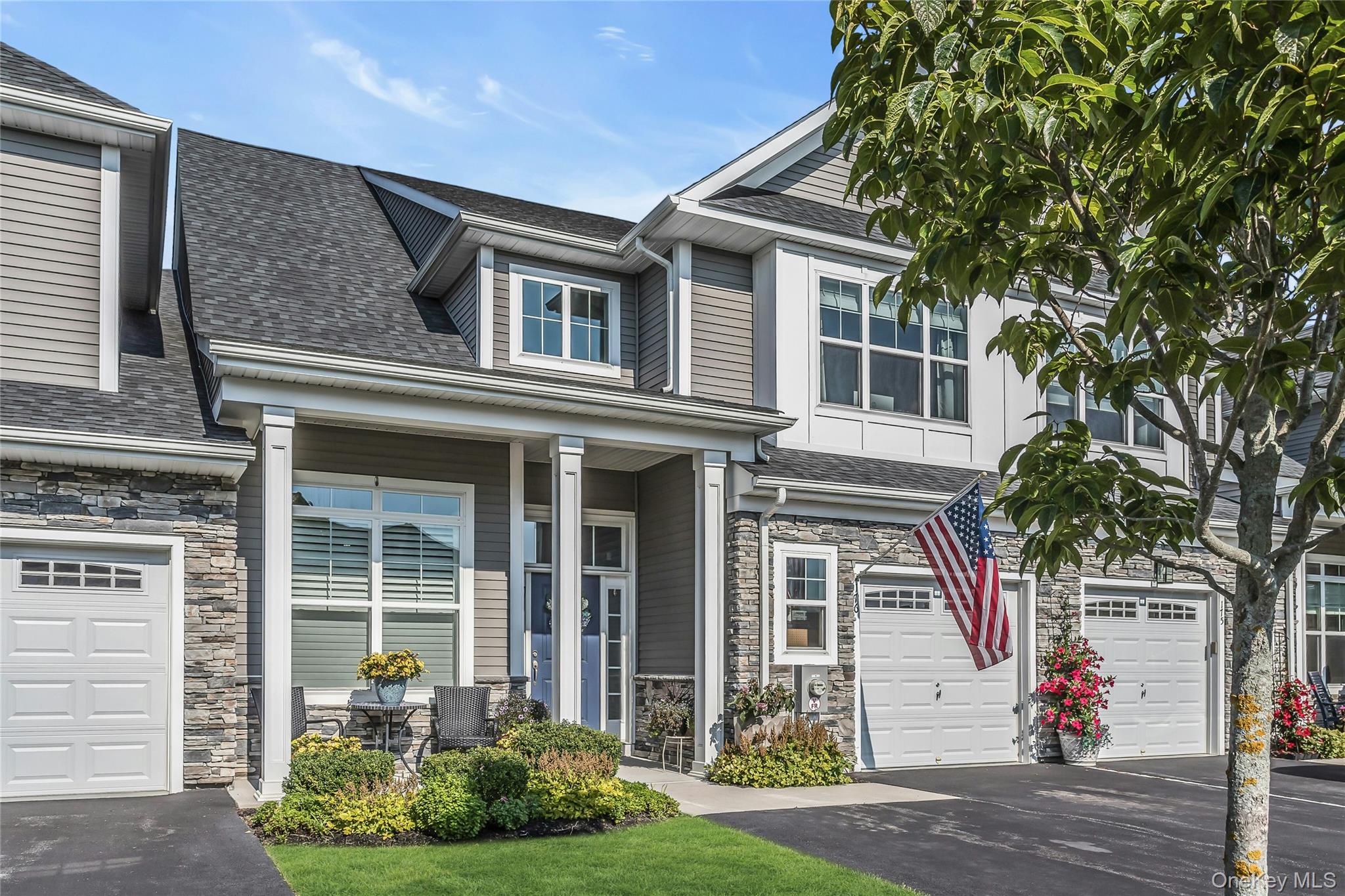 Welcome to this desirable Davenport model in the gated 55+ community of Country Pointe Meadows. Situated on a premium oversized homesite selected by the original owners, this property offers a larger backyard than many homes in the community, providing additional outdoor space and privacy. This approximately 2,195 sq. ft. residence features 2 bedrooms, 2.5 baths, loft, attached garage, and full basement. The open floor plan includes a first-floor primary suite with two walk-in closets, spacious great room with vaulted ceiling, dining area, kitchen with breakfast nook, and first-floor laundry. The second level offers a guest bedroom, full bath, loft overlooking the great room, and attic storage. Residents enjoy resort-style amenities including an 11,000 sq. ft. clubhouse, fitness center, sports lounge, ballroom, card room, two heated outdoor pools, tennis, pickle ball and bocce courts, dog park, and beautifully maintained grounds. Conveniently located near shopping, dining, parks, walking trails, and major roadways.
