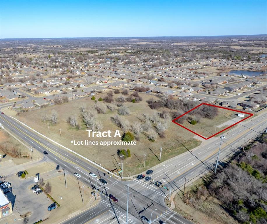 Discover an exceptional development opportunity at the corner of NE 12th Avenue and Rock Creek Road in Norman. Tract A offers 100,888 SF of prime commercial land, zoned C-1, providing flexibility for a wide range of retail, office, or service-based projects. The property boasts excellent visibility and convenient access in a high-traffic corridor, surrounded by established neighborhoods and expanding commercial activity. Since the tracts are not yet platted, the layout and lot sizes can be adjusted to meet specific development needs, offering adaptability for both investors and end-users. With strong demographics, proximity to major roadways, and Norman’s steady growth, this site represents a rare chance to create a high-impact project in one of the city’s most desirable areas. 
Four total tracts available  for purchase. Tract A (MLS#1197144) is 100,888 SF, Tract B (MLS#1197142) is 122,540 SF, Tract C (MLS# 1196706) is 38,350 SF, Tract D (MLS#1197129) is 38,350 SF. Each tract is priced at $8 per SF. Owner/Broker.
