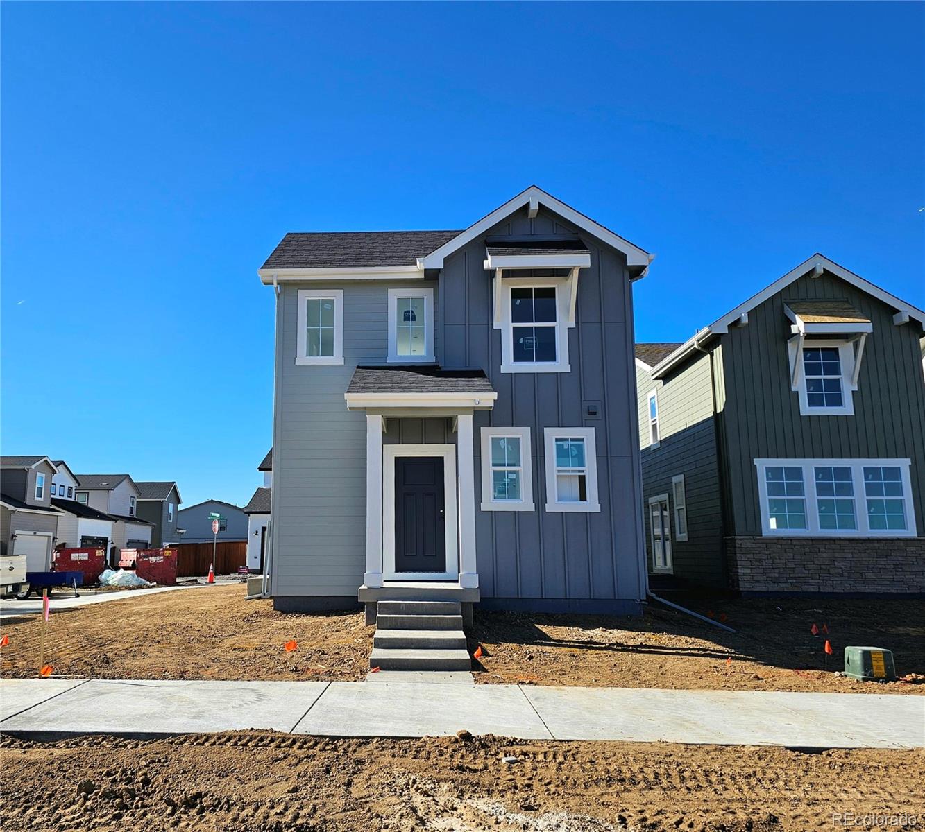 What's Special: Corner Lot | Mountain View | Backs to Greenbelt | Oversized Patio | High Ceilings. New Construction - May Completion! Built by America's Most Trusted Homebuilder. Welcome to the Stella at 1217 Prospect Aly in Farmlore. This bright and thoughtful floor plan welcomes you with a quiet study off the two-story foyer and an easy, open flow from the kitchen to the dining area and great room. You will love having a patio right off the main living space for relaxed outdoor moments. Upstairs brings a sunny landing that leads to three secondary bedrooms, a full bath, and a convenient laundry room. The primary suite sits at the end of the hall for a peaceful retreat that feels all yours. Farmlore surrounds you with neighborhood parks, planned community amenities, more than 11 miles of trails, and access to outdoor spaces highlighted by a restored farmhouse and upcoming rec center with a pool which create a warm and connected community setting. Additional highlights include: concrete patio and additional sink at secondary bath. Interior photos are for representative purposes only. MLS#5738583