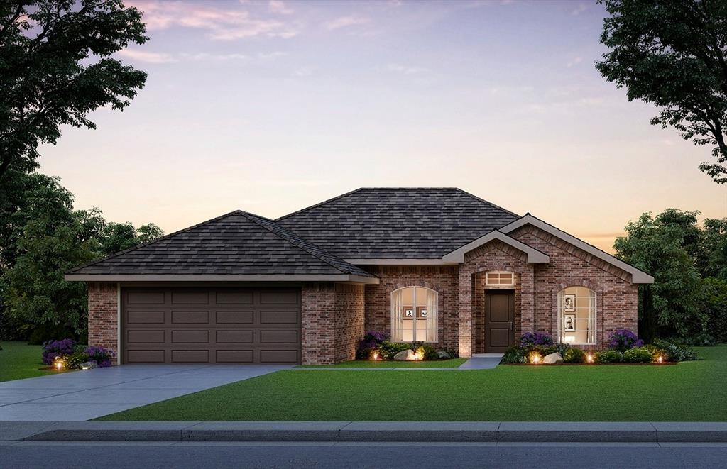 Nestled on a spacious cul-de-sac lot in the sought-after Deer Creek School District, this beautiful home is located in The Grove—an amenity-rich community featuring two clubhouses, two fully equipped fitness centers, resort-style swimming pools, multiple playgrounds, stocked fishing ponds, and miles of scenic walking trails. This thoughtfully designed floor plan includes three generously sized bedrooms and a dedicated home office, elegantly separated by a sliding barn door for added privacy and style. The L-shaped kitchen, anchored by a large center island, provides ample prep space and promotes an efficient workflow—ideal for both everyday living and entertaining. High-end finishes include quartz countertops, under-cabinet lighting, a gas range, and wood-look tile that seamlessly flows throughout the main living areas, creating a warm and inviting atmosphere. The spacious primary suite offers a relaxing retreat, complete with a luxurious soaking tub, a tiled walk-in shower, and dual vanities. Don’t miss out on this rare opportunity—schedule your private showing today!