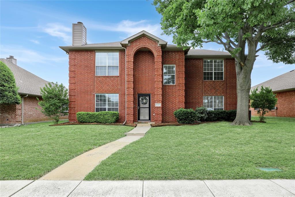 Located in the highly sought after community of Preston Lakes of Frisco, this well maintained property enjoys close proximity to Hwy 121, Preston Road, Coit Rd, restaurants, hospitals, shopping and all the fun that the City of Frisco offers! Zoned for highly rated Frisco ISD, including the community school of Gunstream Elementary. Walk to the community pool and gathering area as well as a lake with fountain and walking trails just down the street; so close! The nicely landscaped larger lot leads into a light & bright interior which showcases wood flooring in the living room, a wood burning fireplace (gas line available) and is open to a totally updated Kitchen! Solid wood cabinetry, granite counters, stone backsplash, and SS appliances (including a refrigerator that conveys) will make you want to cook! Also features a dining room for those holiday meals with views of the pretty backyard.  Utility room is just off of the kitchen and has tons of storage. Convenient half bath down. Architecturally interesting staircase leads upstairs where you'll find a private, roomy and relaxing primary suite with space for a sitting area or office. Separate tub and shower, dual sinks and an amazing primary closet; so much storage in this home! The hallway leads to 3 more large bedrooms and another full bathroom. The backyard is so very private with a new 8 ft fence and a patio; perfect for entertaining and even room to add a pool! Newer carpet, freshly painted interior, new lighting fixtures & fans (including new can lights in kitchen), Roof 2022, Water Heater 2020. You won't find many homes like this in the popular zip code of 75035. HURRY, this won't last!