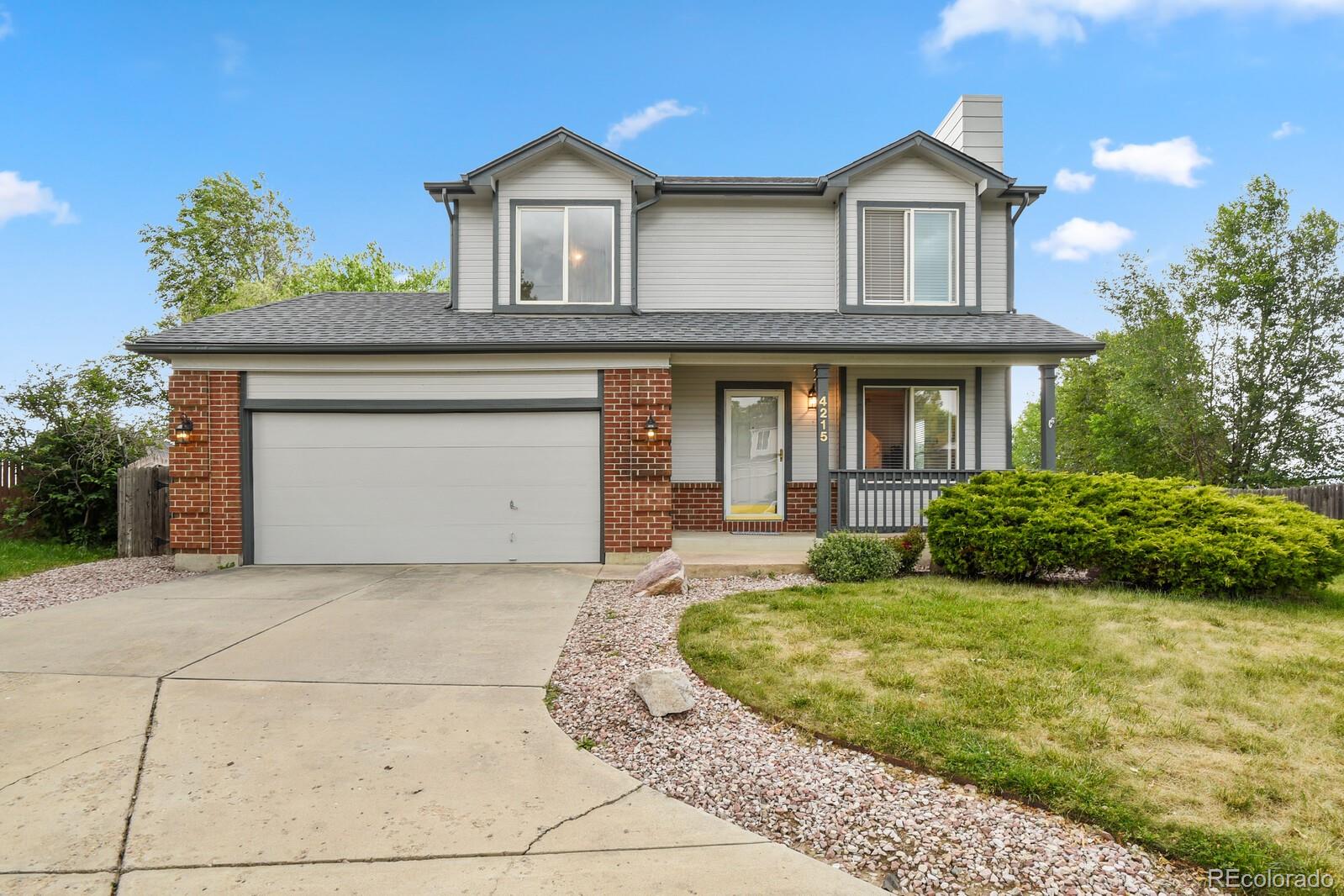 Welcome to this beautifully maintained home on a sprawling lot-nearly 1/3 acre- at the end of a peaceful cul-de-sac! This 4/4/2 gem has great curb appeal with it's freshly painted exterior, new Class 4 impact-resistant roof, new exterior lighting, and charming covered front porch! You'll love the inviting living room with a cozy fireplace, perfect for relaxing or entertaining. A classy arched entry leads into the dining area, showcasing custom tile flooring that brings a unique and elegant touch. The kitchen features updated cabinets, plenty of counter space, stunning views, and a brand-new stainless steel dishwasher. You'll notice fresh, neutral tones throughout the interior creating a calm and welcoming atmosphere. The upper level features brand-new, waterproof laminate flooring—stylish, low-maintenance, and built to last. The Master suite offers a sitting area, attached full bathroom and walk-in closet. A full bathroom and two more bedrooms; one with built-ins, and one with fantastic Peak views complete the upstairs. Head down to the basement and find to a large, versatile recreation/family room, a spacious bedroom and full bathroom, ideal for guests or extra living space. The garage will truly fit two full-sized vehicles and still has room enough for the built-in shelving. Enjoy outdoor living on the enormous, freshly stained deck with a charming pergola—perfect for entertaining or simply soaking in the breathtaking views of Pikes Peak and the Front Range.
Come see this great property just minutes from military bases, parks, shopping, and entertainment!